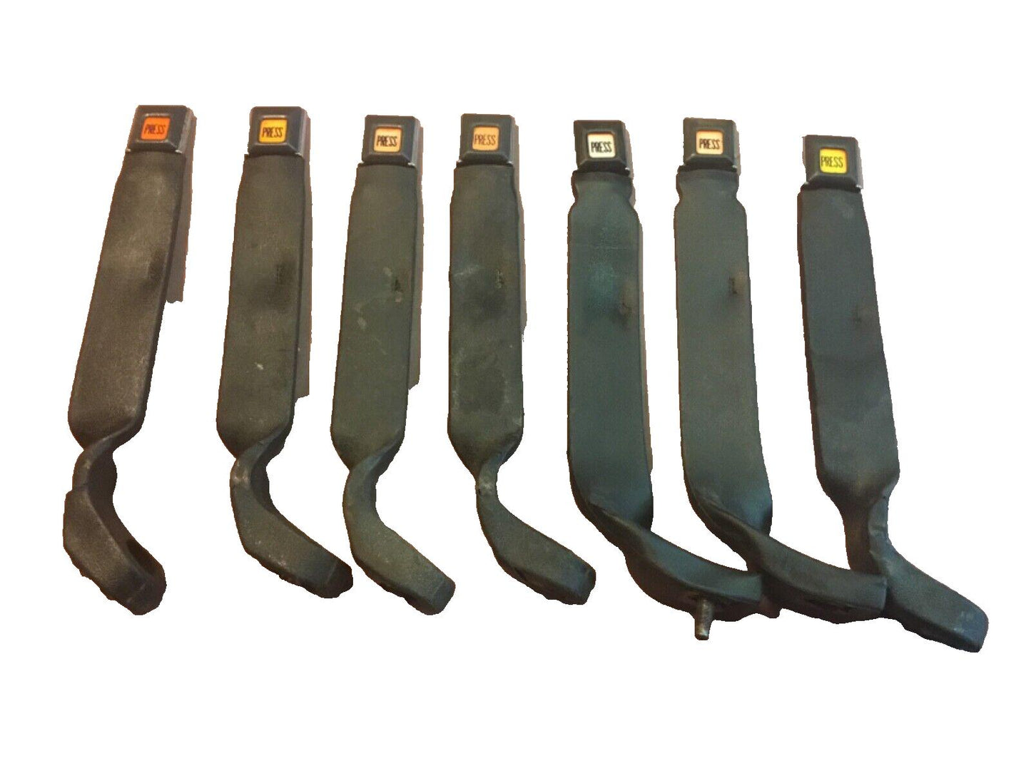 Hebilla del cinturón de seguridad del asiento delantero del Jeep YJ, extremo hembra del pasajero, 87-91, pestillo derecho del Wrangler