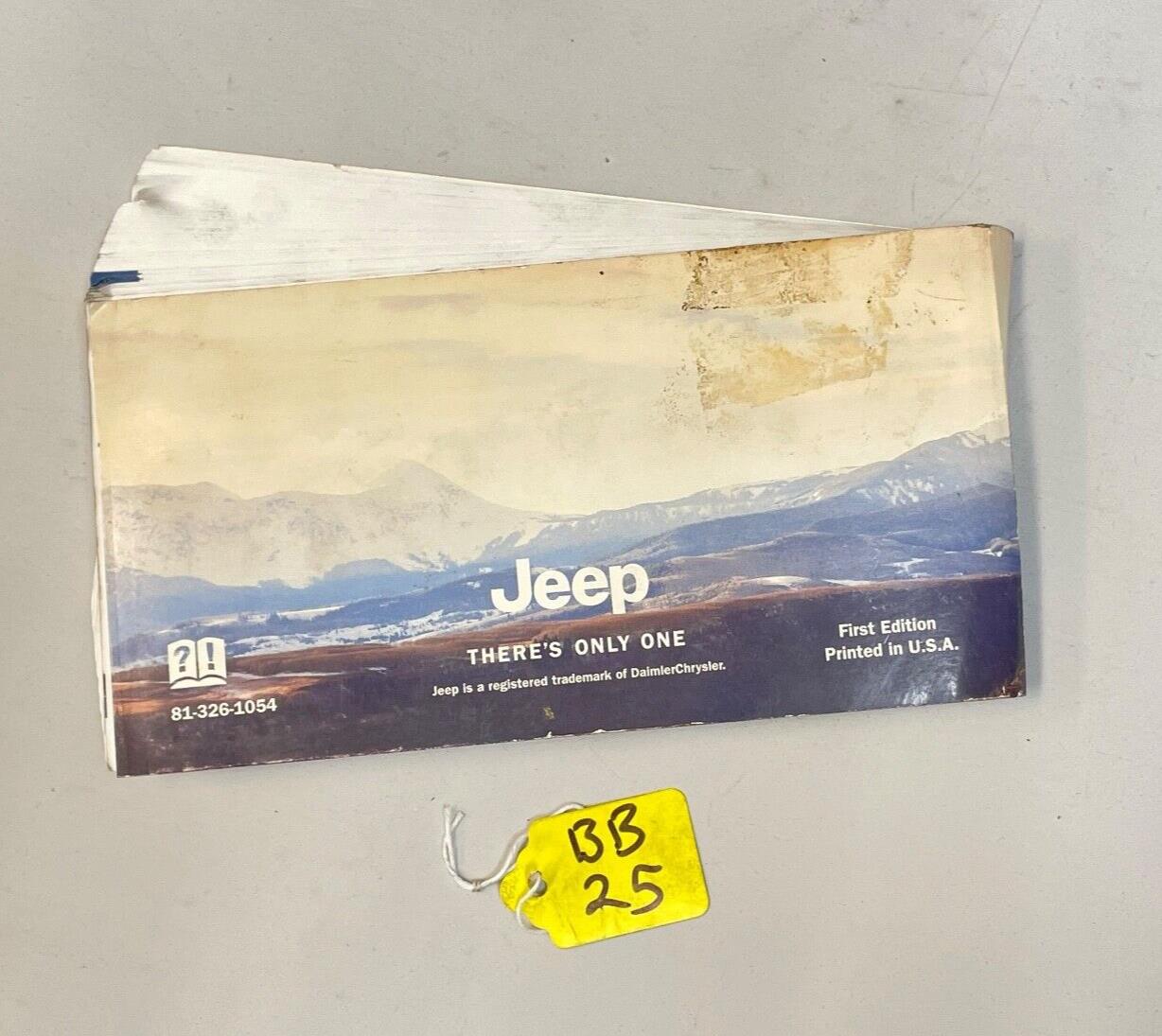 Manual del propietario del Jeep Grand Cherokee 2001 01 WJ