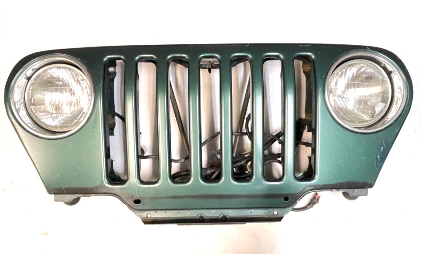 Parrilla delantera para Jeep TJ Wrangler, color verde oscuro, envío gratis.