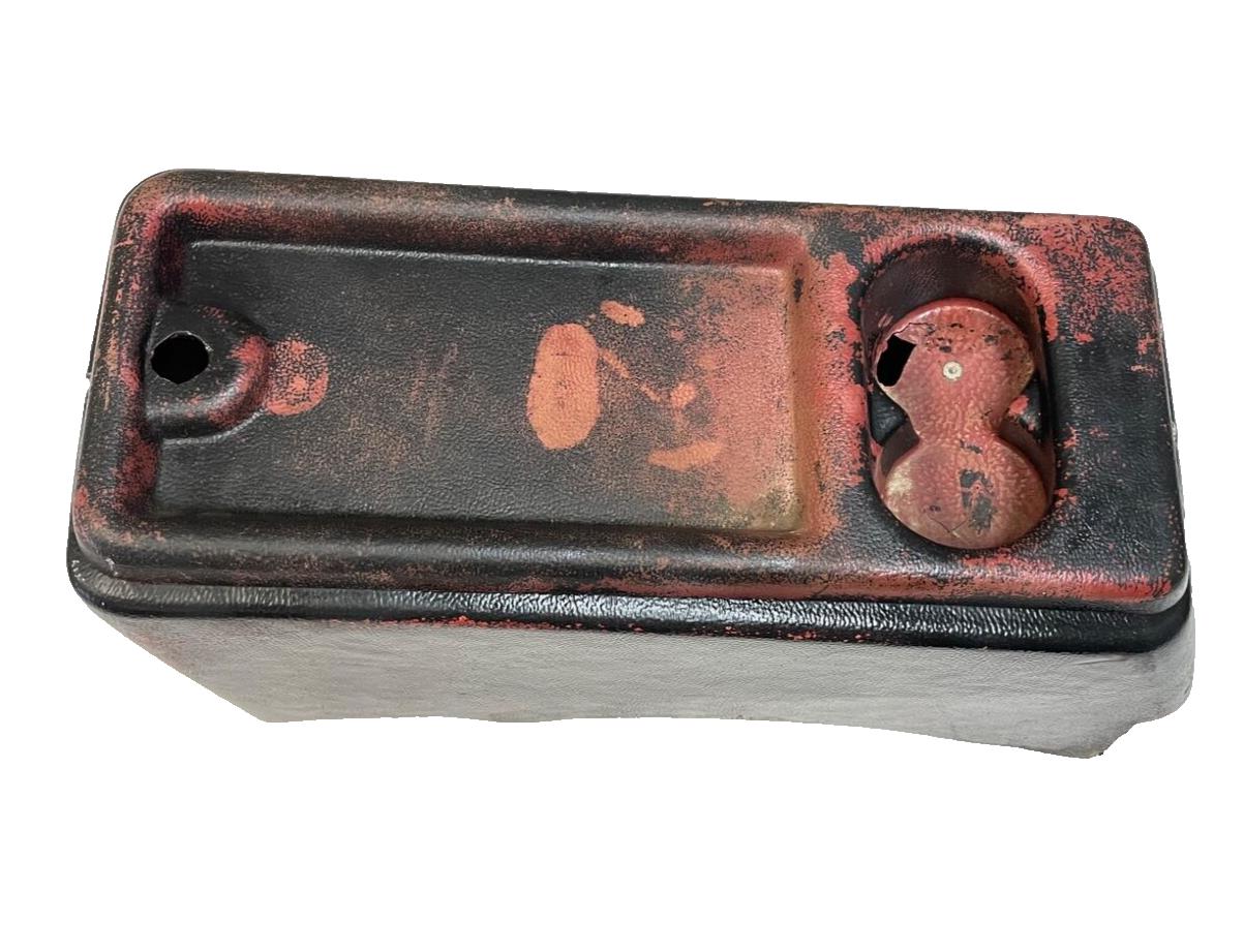 Jeep CJ5 center console 76-83 AMC FACTORY Plastic Garnet painted black FREE SHIP