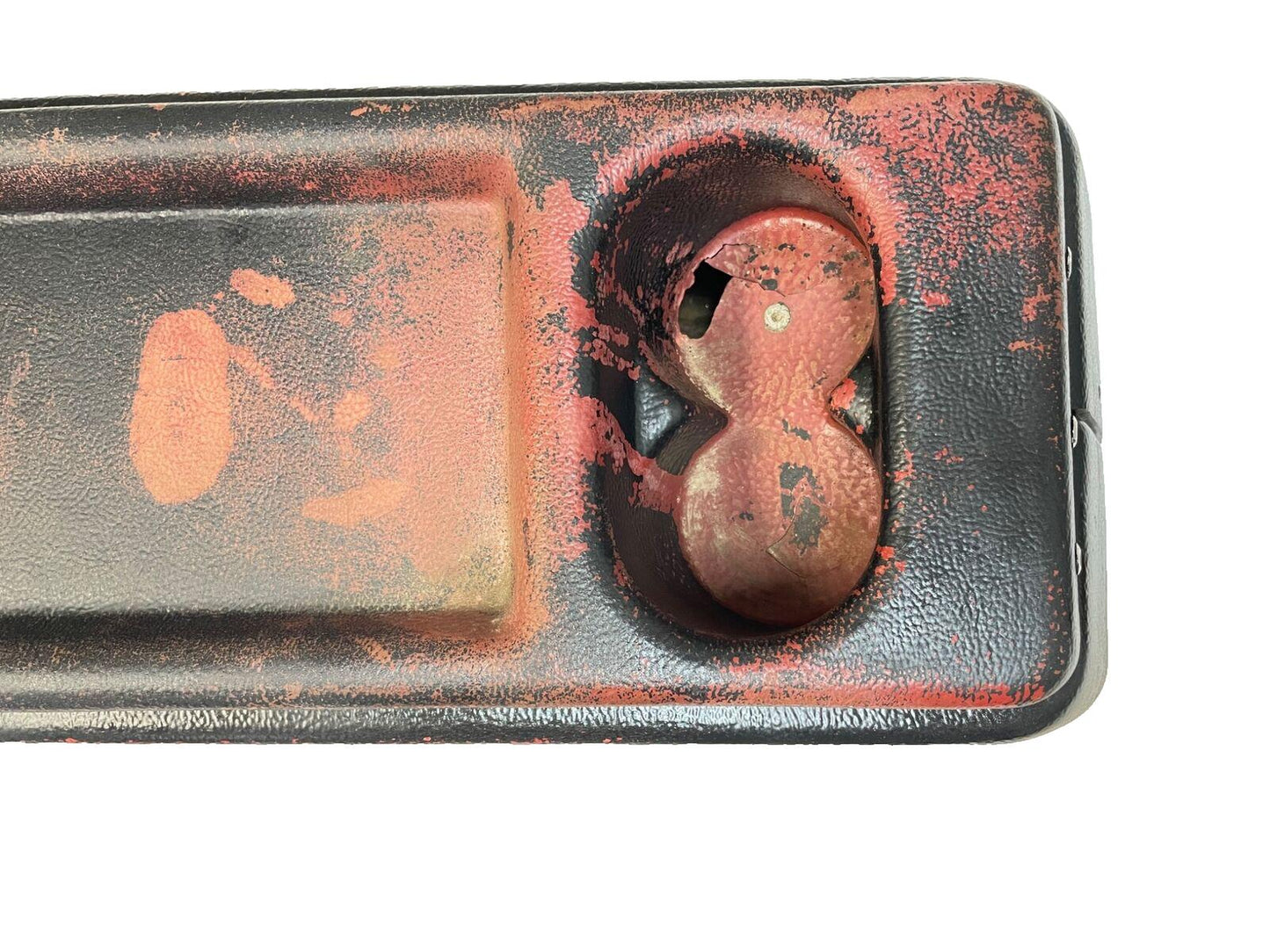 Jeep CJ5 center console 76-83 AMC FACTORY Plastic Garnet painted black FREE SHIP
