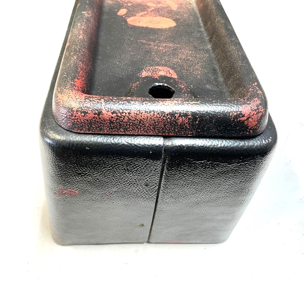 Jeep CJ5 center console 76-83 AMC FACTORY Plastic Garnet painted black FREE SHIP