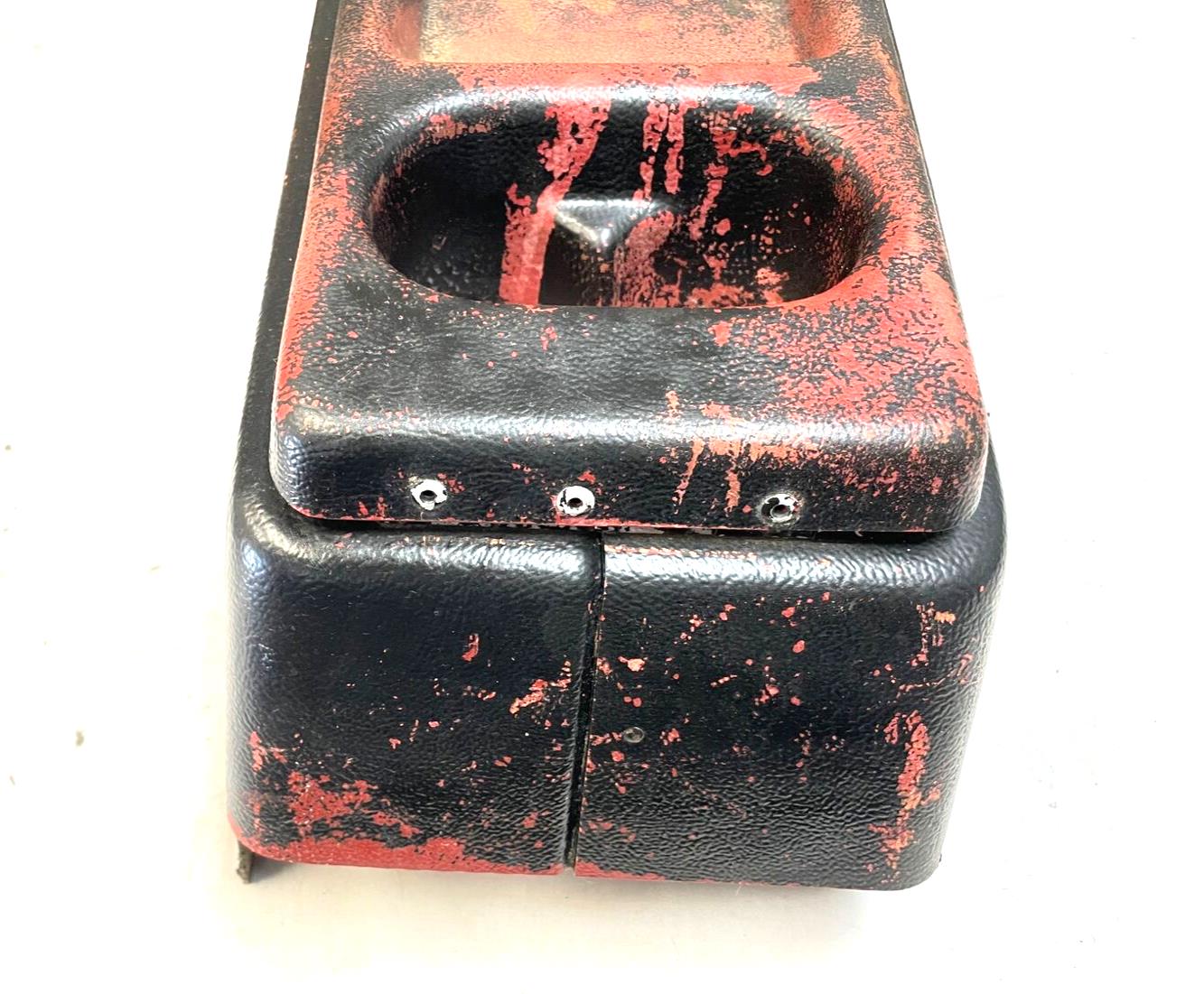 Jeep CJ5 center console 76-83 AMC FACTORY Plastic Garnet painted black FREE SHIP