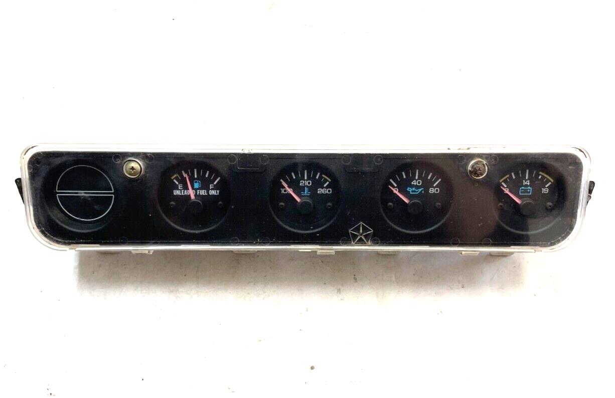 Panel de instrumentos central Jeep YJ WRANGLER 92-95, temperatura del combustible, presión del aceite, gasolina y batería