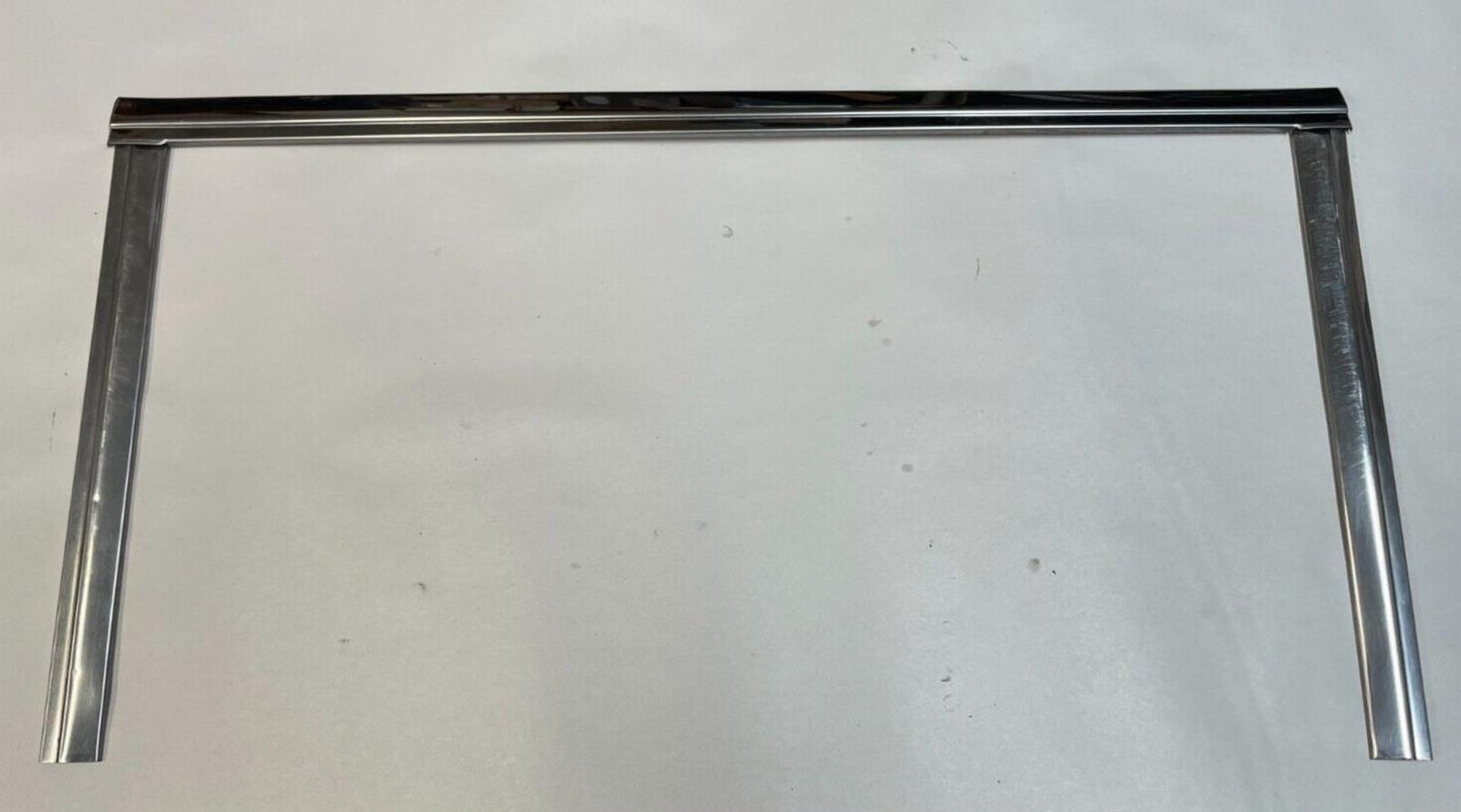 Full size Jeep Wagoneer Cherokee chrome passenger rear door window trim