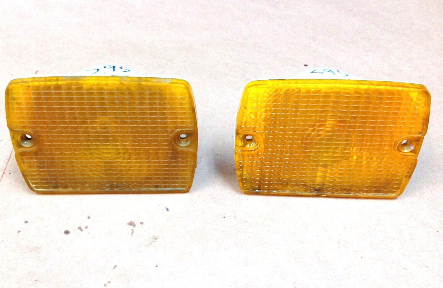 Jeep YJ turn signal lens grill marker amber factory fit 87-93 Wrangler FREE SHIP