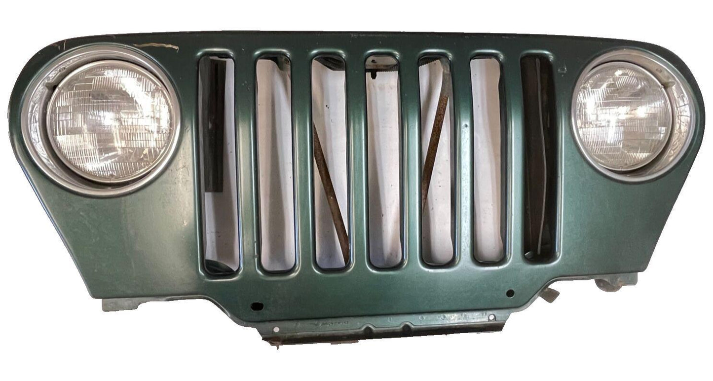 Jeep TJ Wrangler Grill Forest Dark Green fits 98-06 Grille head lights bezels!