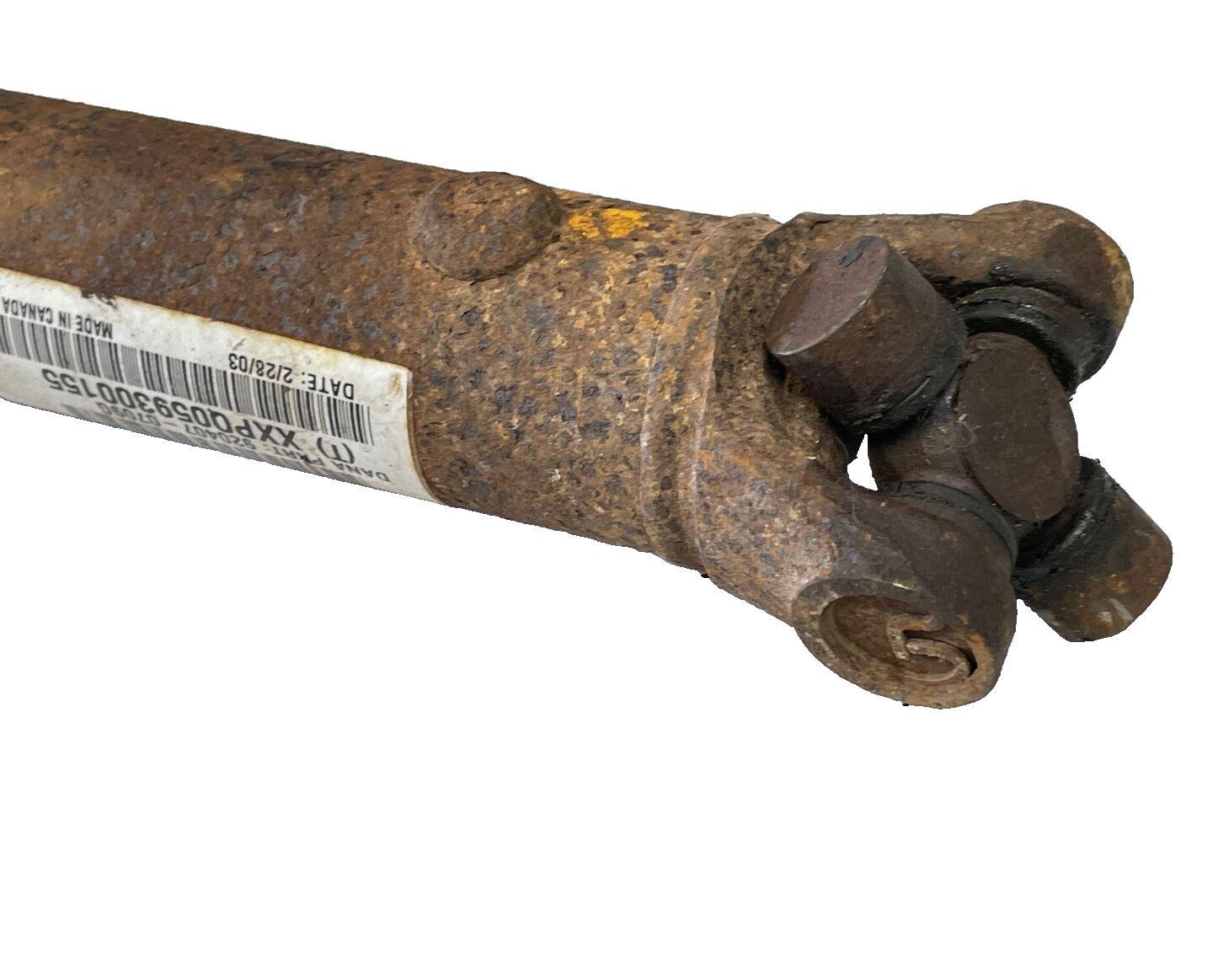 Jeep TJ Wrangler Back Drive shaft Rear Driveshaft 4.0 manual 52098787AC !