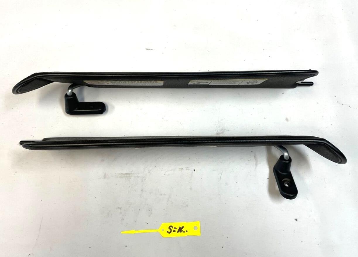 Jeep LJ TJ Wrangler sun visors left right pair Agate dark grey fits 03-06