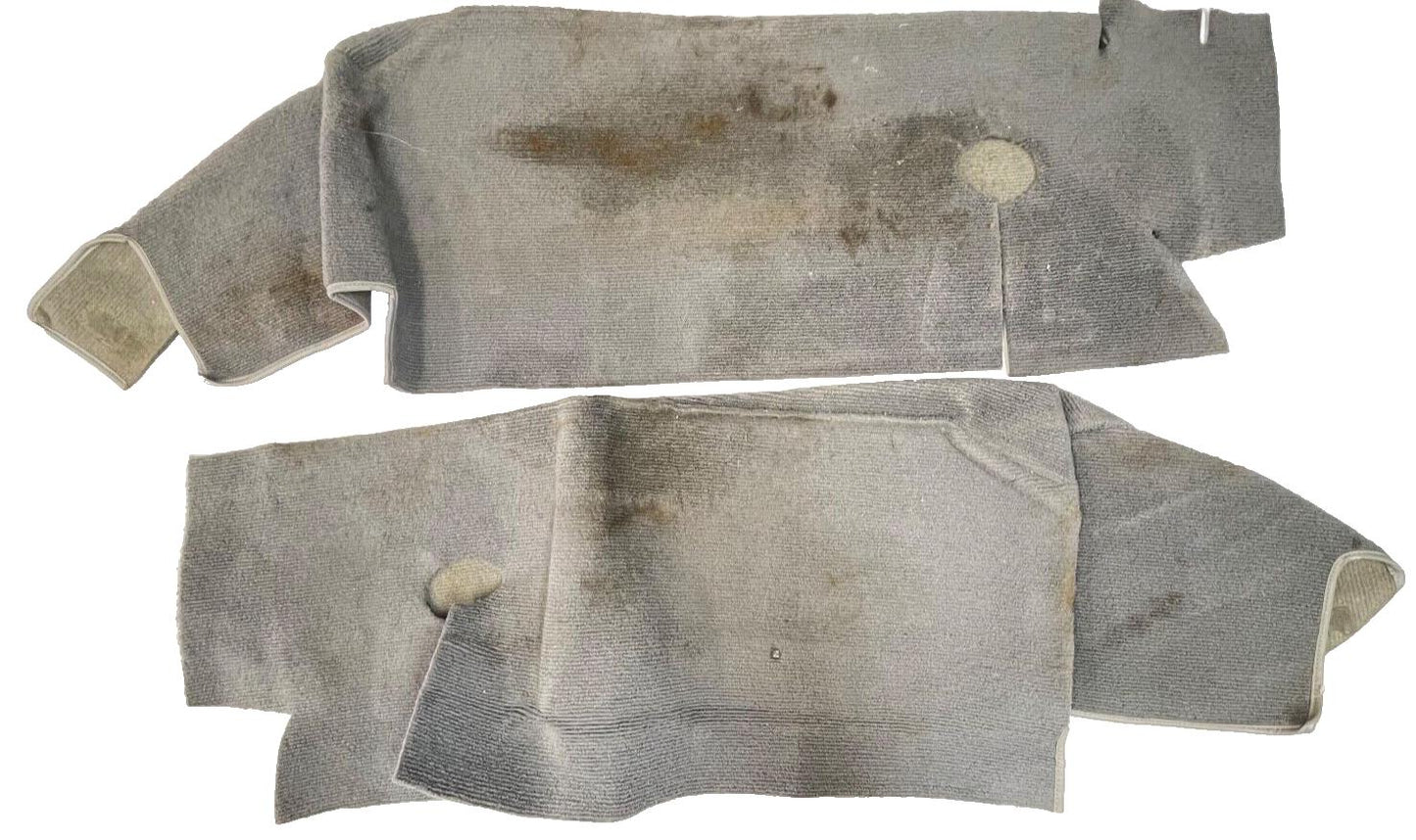 Jeep YJ grey fender wheel well carpet right / left rear wells 87-91 Wrangler
