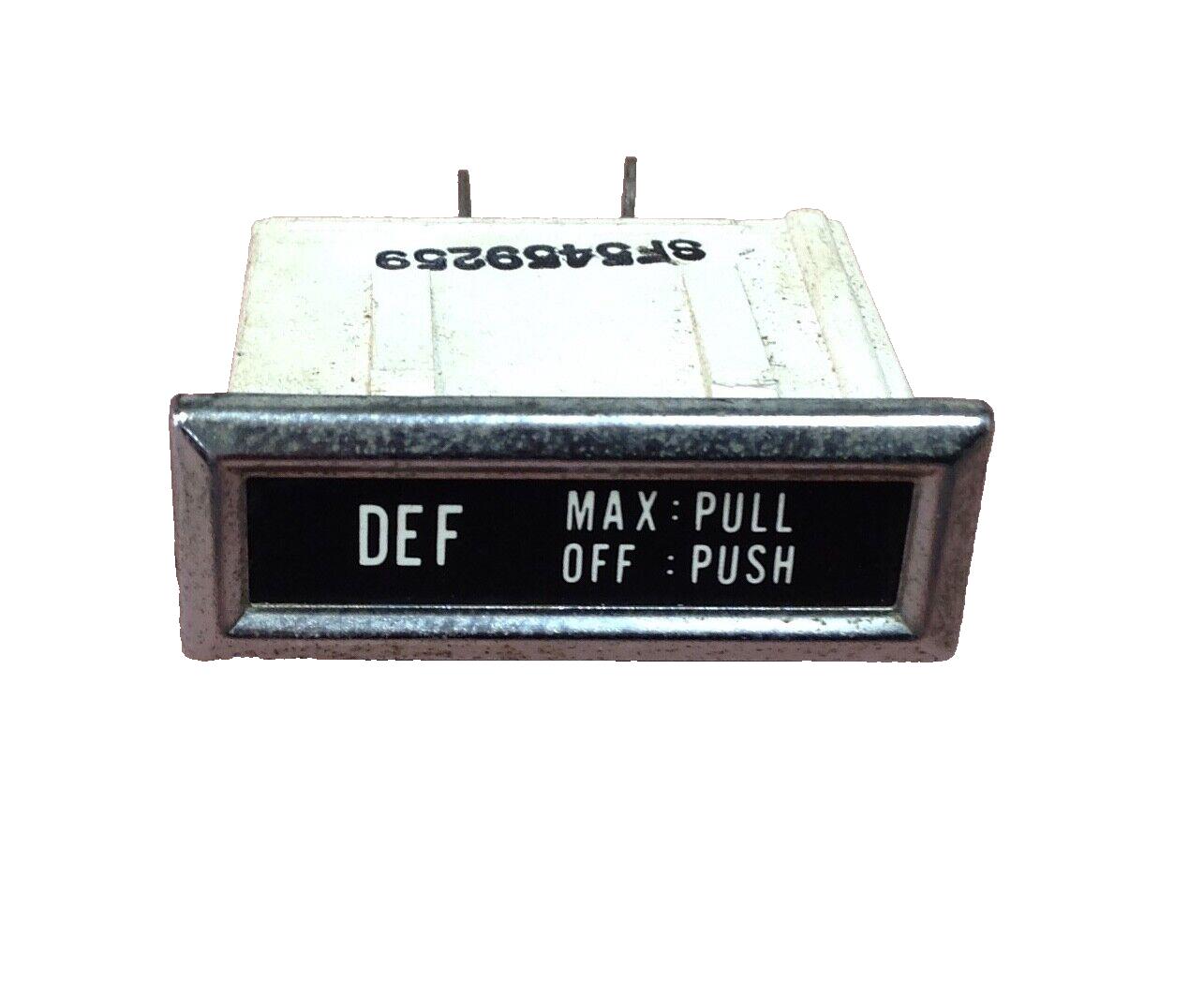 ¡Luz indicadora de descongelación del tablero del Jeep CJ CJ5 CJ7 CJ8 Panel de indicador de luz probado!