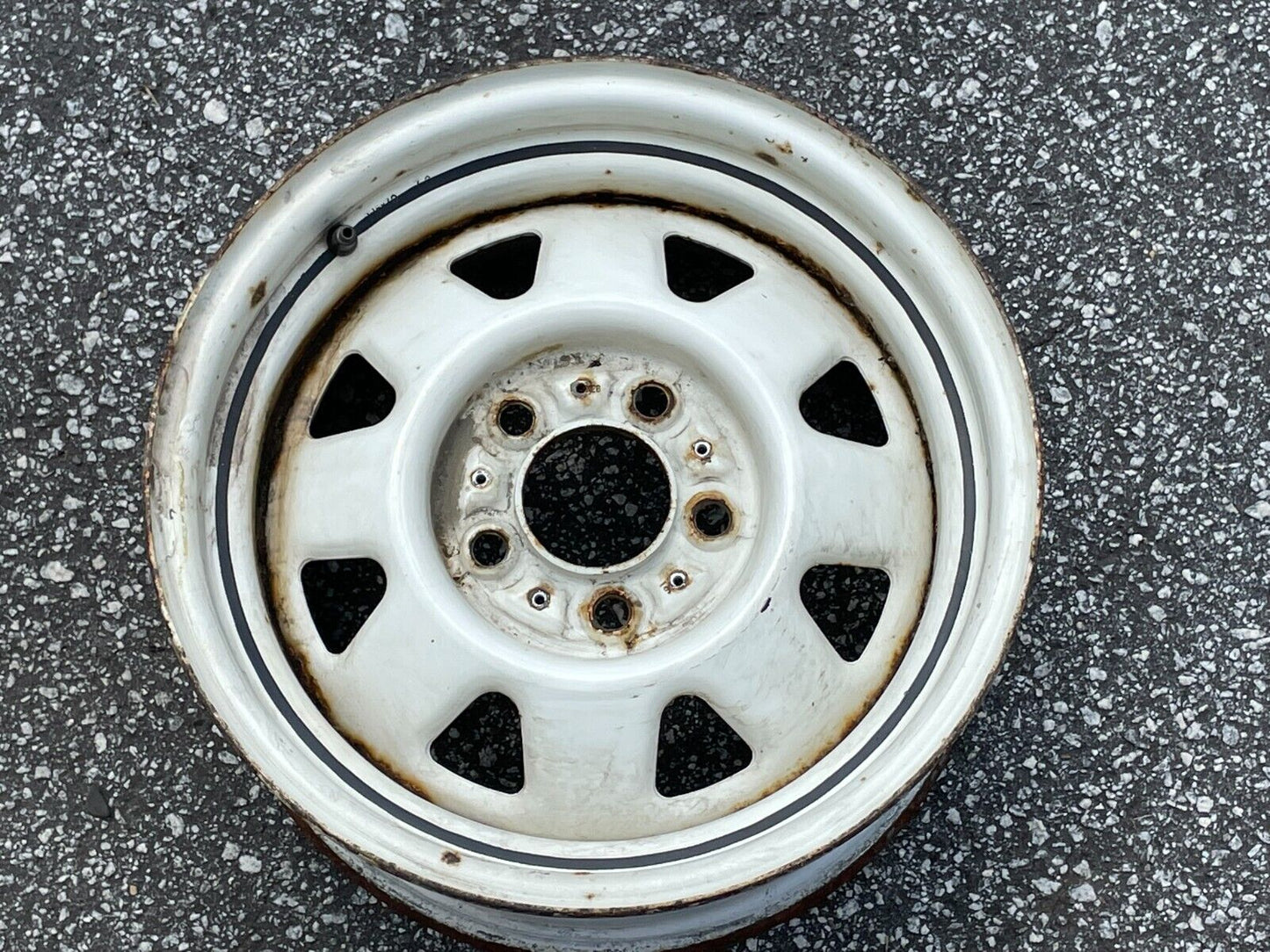 Jeep 15" x 7" steel wheel YJ XJ MJ TJ Wrangler Cherokee Comanche White FREE SHIP