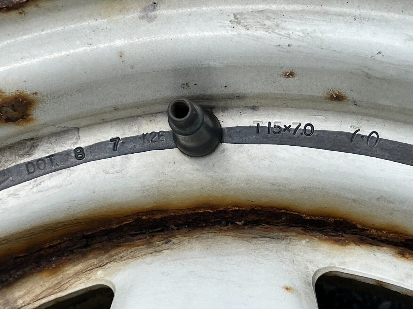Jeep 15" x 7" steel wheel YJ XJ MJ TJ Wrangler Cherokee Comanche White FREE SHIP