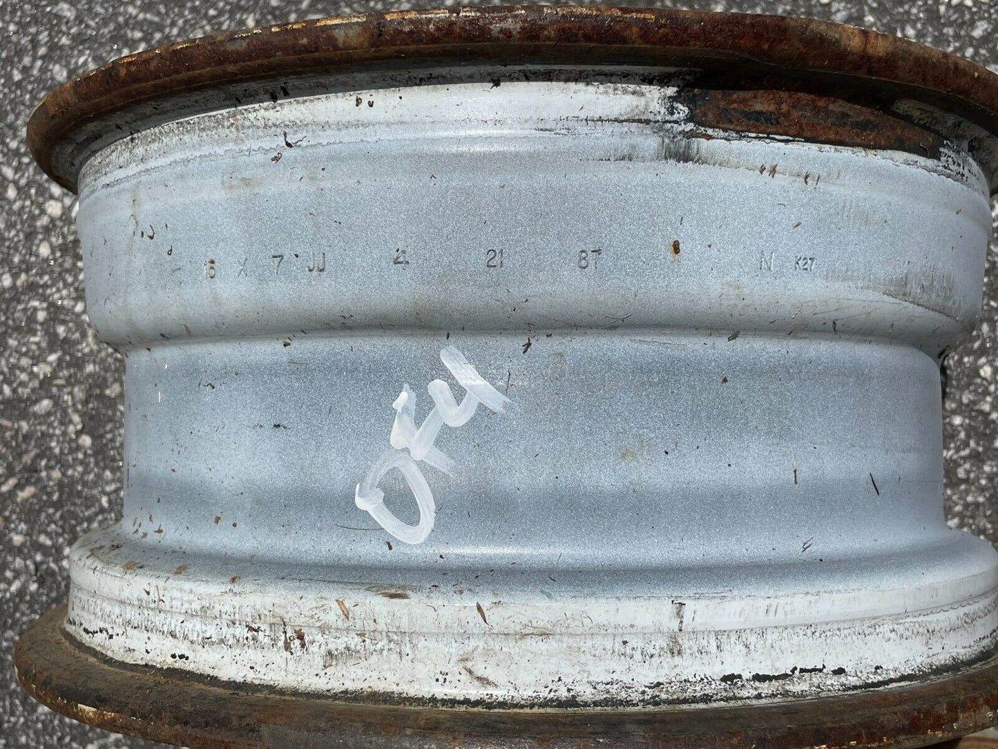 Jeep 15" x 7" steel wheel YJ XJ MJ TJ Wrangler Cherokee Comanche White FREE SHIP