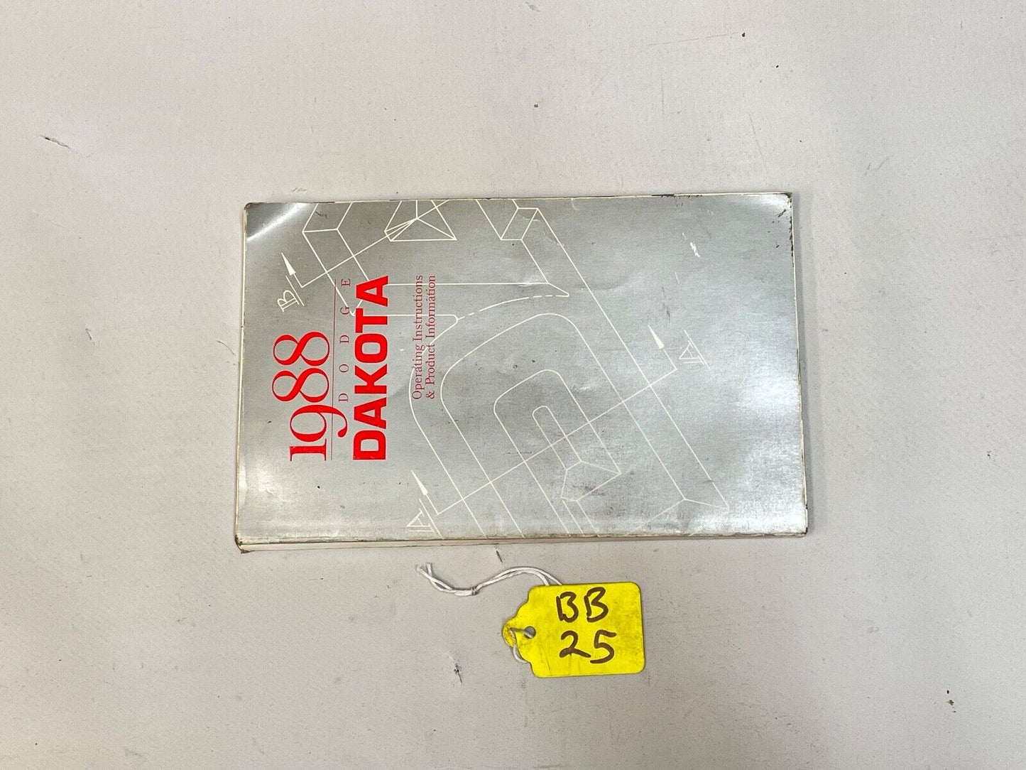 Dodge Dakota Owners Manual Guide for 1988 Factory FREE SHIPPING