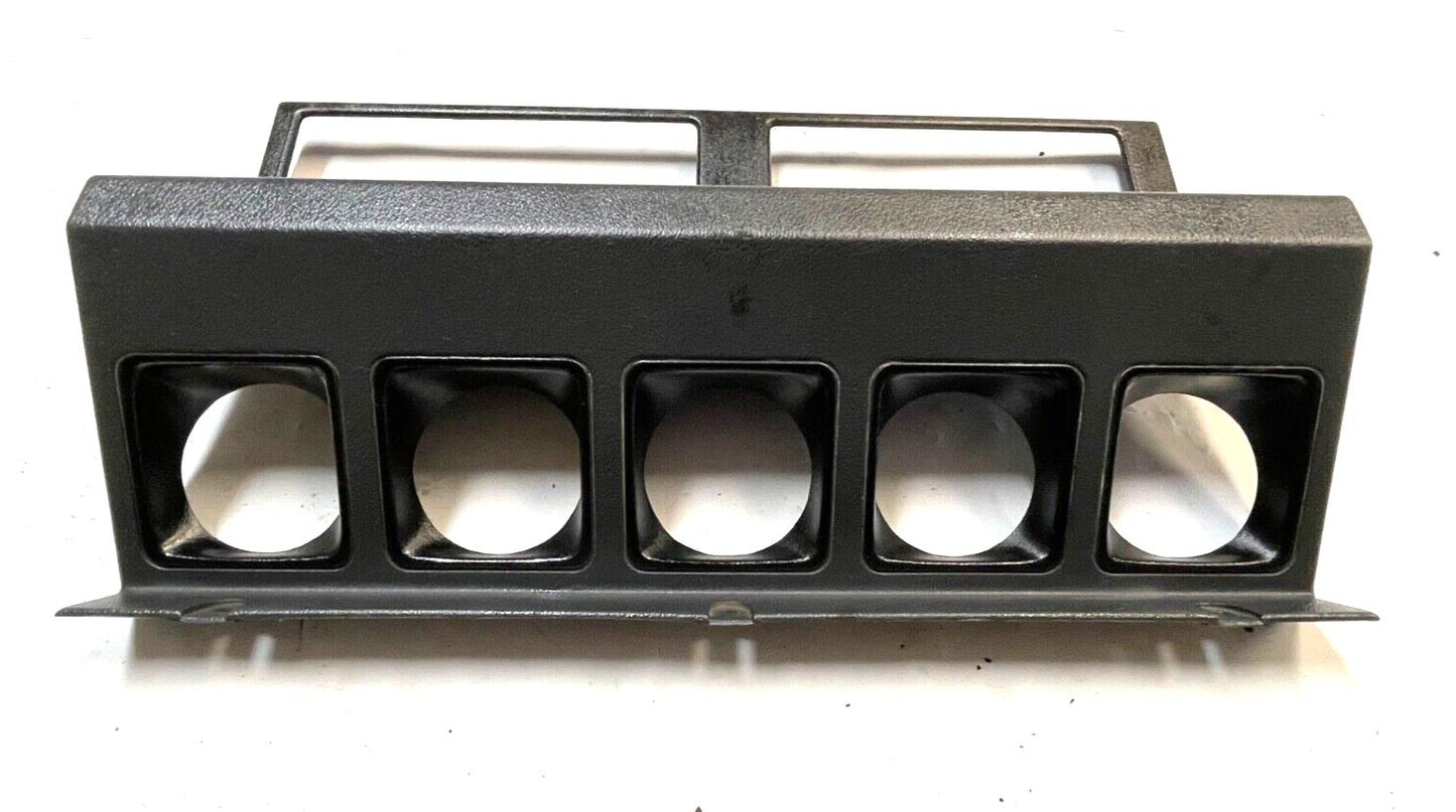 Jeep YJ Wrangler dash trim dark grey center cluster plastic bezel 87-95 radio