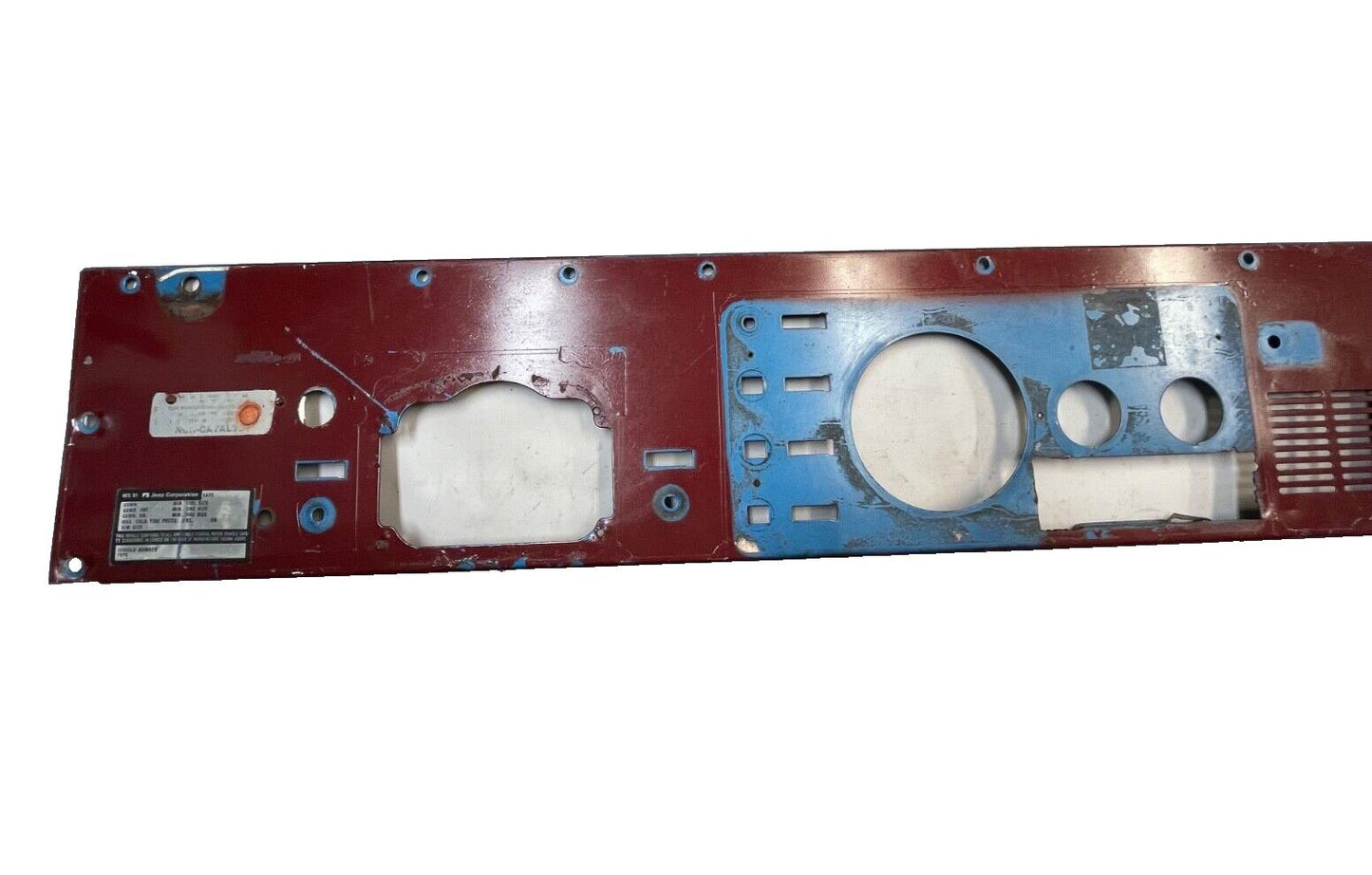 Jeep CJ gauge panel CJ5 CJ7 CJ8 metal dash board 1 speaker grill black