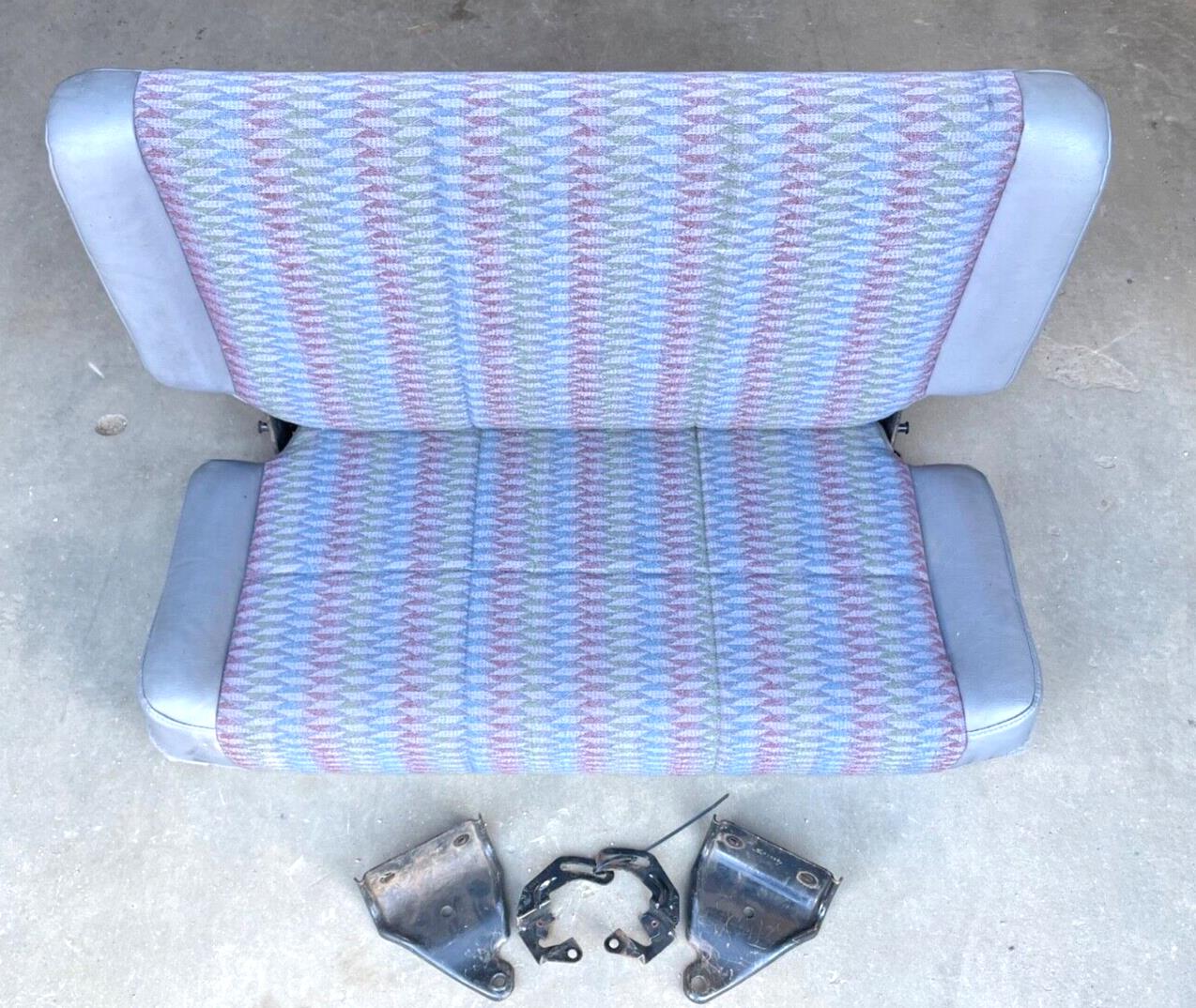 Jeep TJ Wrangler back Seat with brackets Grey factory folding rear 97-02 Gray