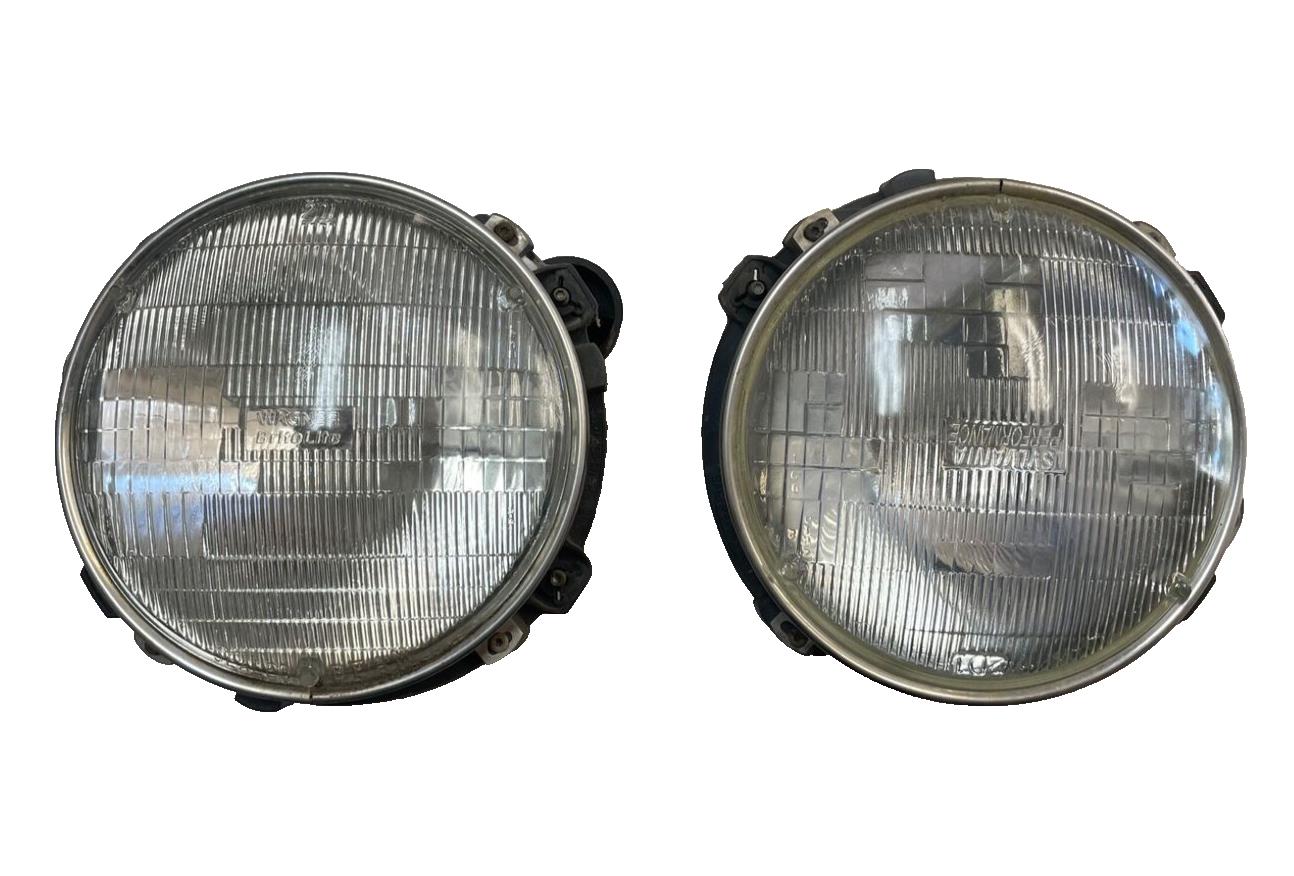 Jeep TJ Wrangler Head Light Buckets chrome retainers bulbs adjusters Left Right!