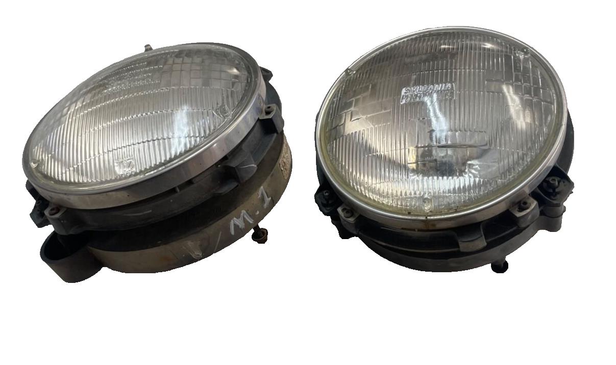 Jeep TJ Wrangler Head Light Buckets chrome retainers bulbs adjusters Left Right!