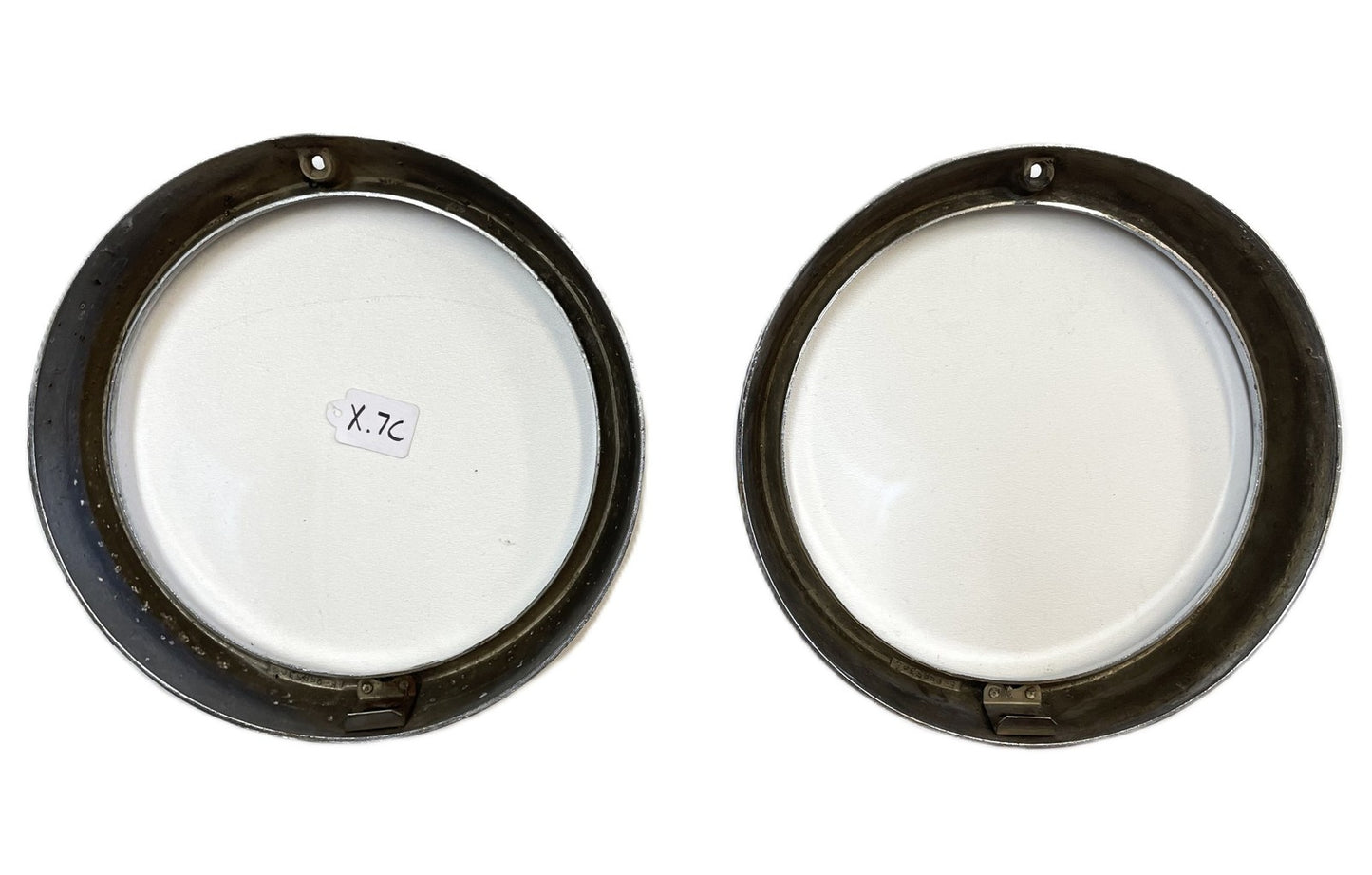 Jeep CJ Headlight bezels Trim Beauty Ring Set Pair 72-86 Jeep CJ5 CJ7 CJ8 chrome