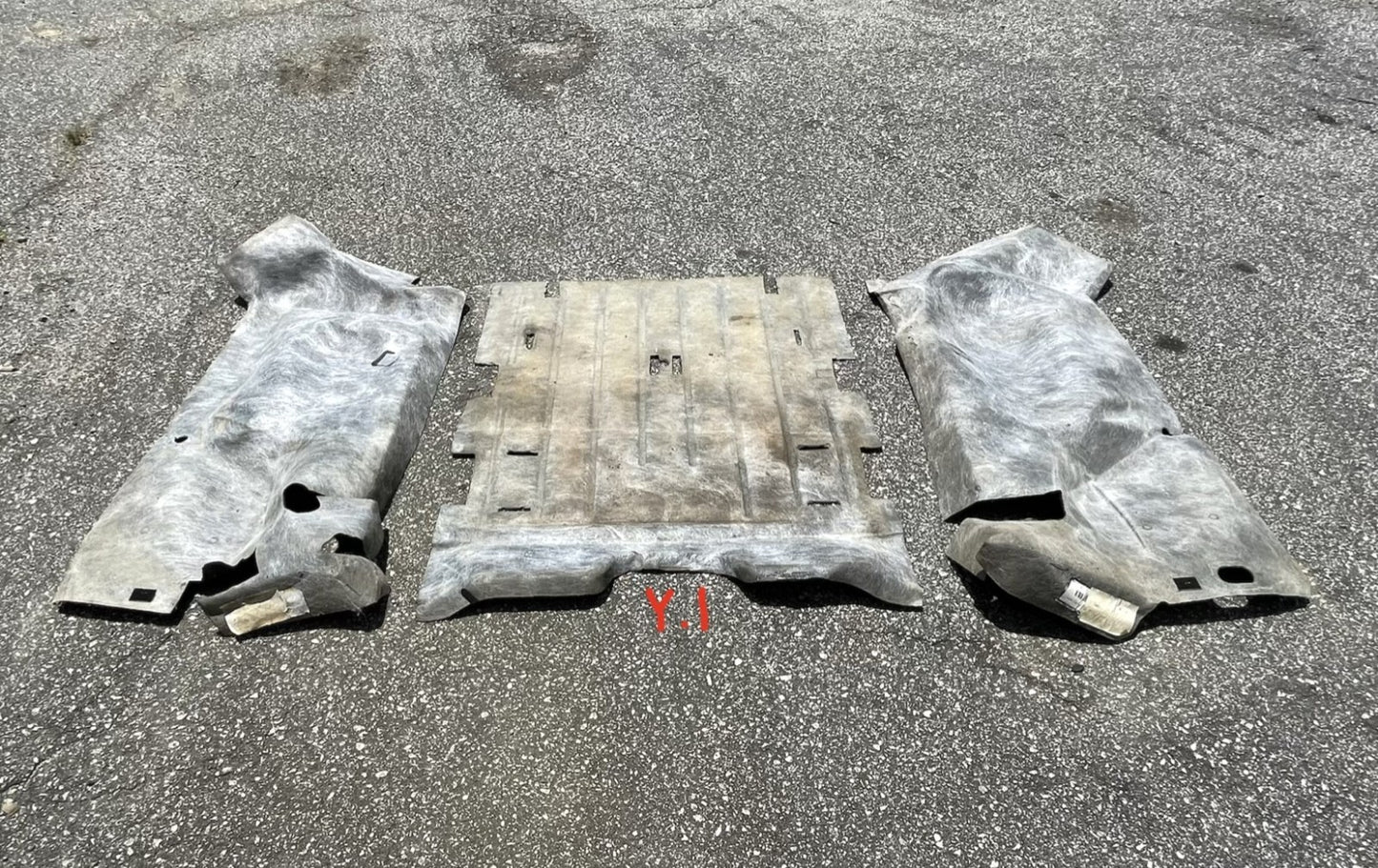 Jeep TJ Wrangler rear carpet black back seat area 03 04 05 06 fender wells slate