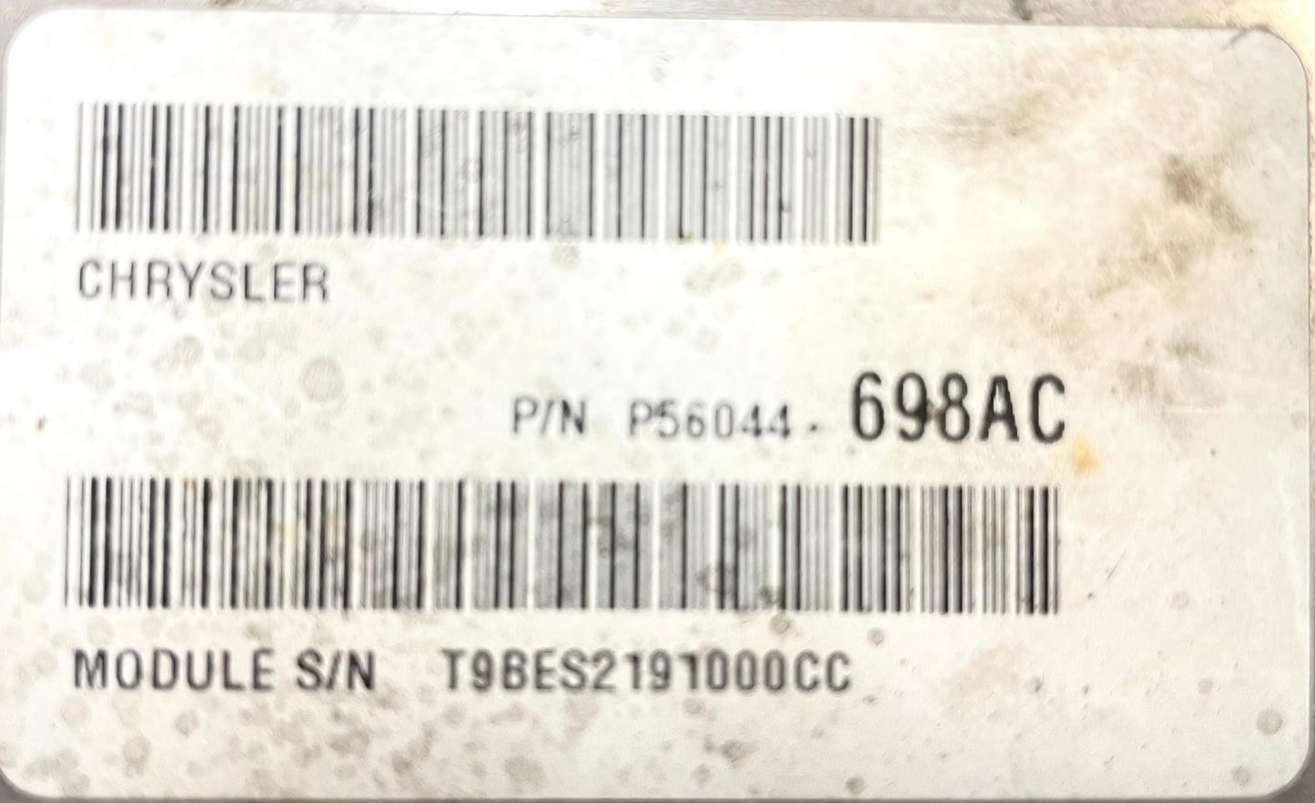 Computadora ECM PCM Jeep TJ 06 4.0 de seis cilindros manual 56044698AC ECU Wrangler