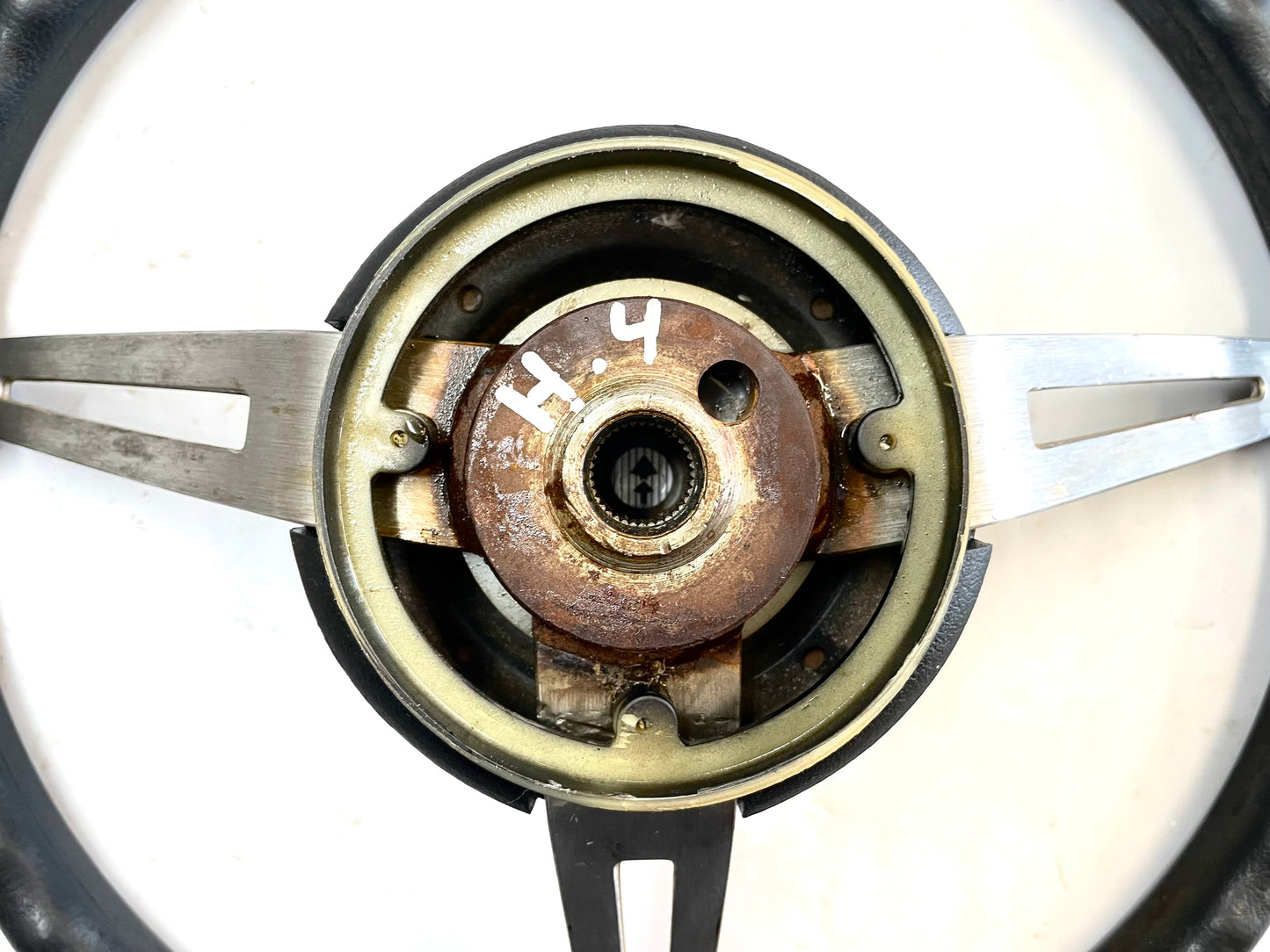 Jeep CJ steering wheel CJ5 CJ7 76-86 AMC horn button black J10 Cherokee AMC FSJ[