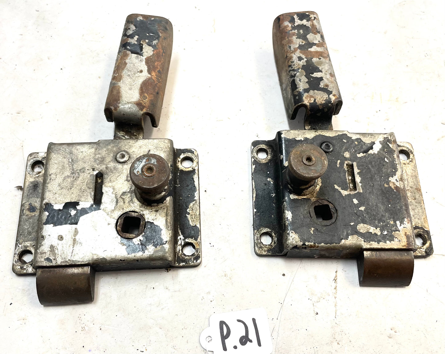 Manijas interiores de las puertas del Jeep CJ7, pestillo de la manija izquierda y derecha, puertas duras completas