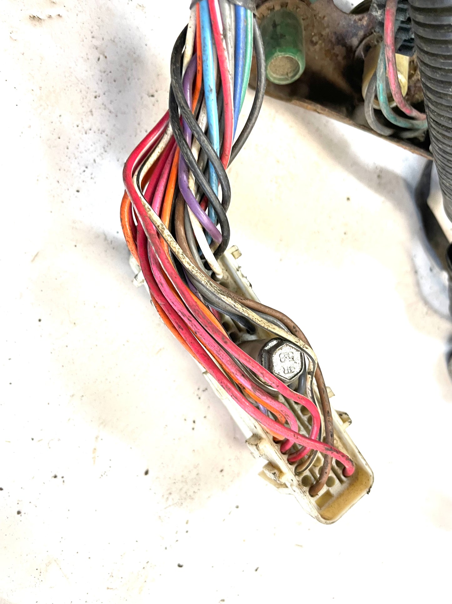 83-86 Jeep CJ arnés de cables del tablero CJ5 CJ7 cableado panel de instrumentos bloque de fusibles luz trasera