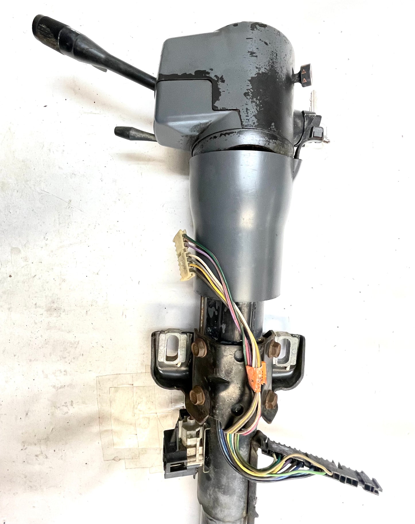 Columna de dirección automática inclinable para Jeep YJ Wrangler, moldura gris, 87-95, lista para atornillar