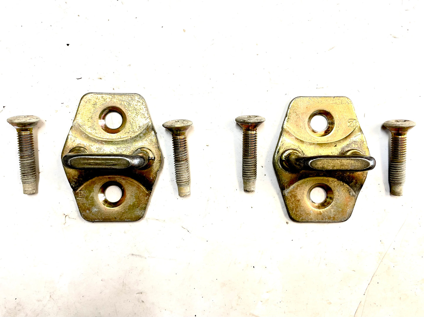 Jeep TJ Wrangler door striker latch catch screws hard doors left right FREE SHIP