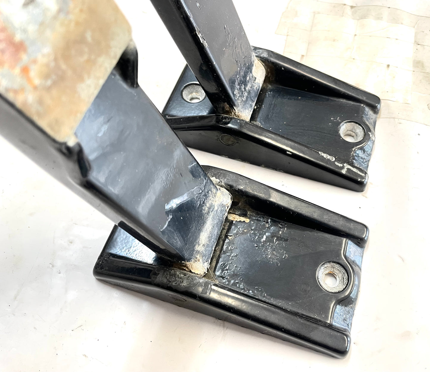 Bisagras para puerta trasera de Jeep Wrangler TJ 97-02, juego de bisagras negras para puerta trasera