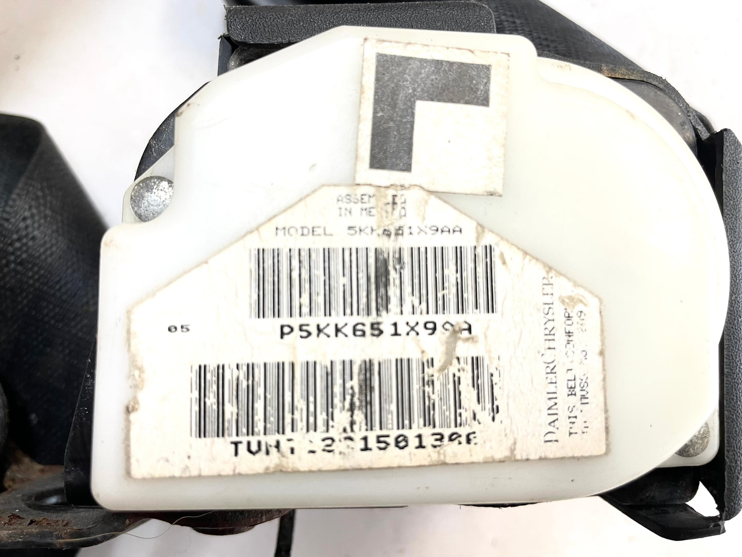 Retractor de cinturón de seguridad delantero izquierdo del conductor Jeep TJ 03-06 Wrangler negro ¡ENVÍO GRATIS!