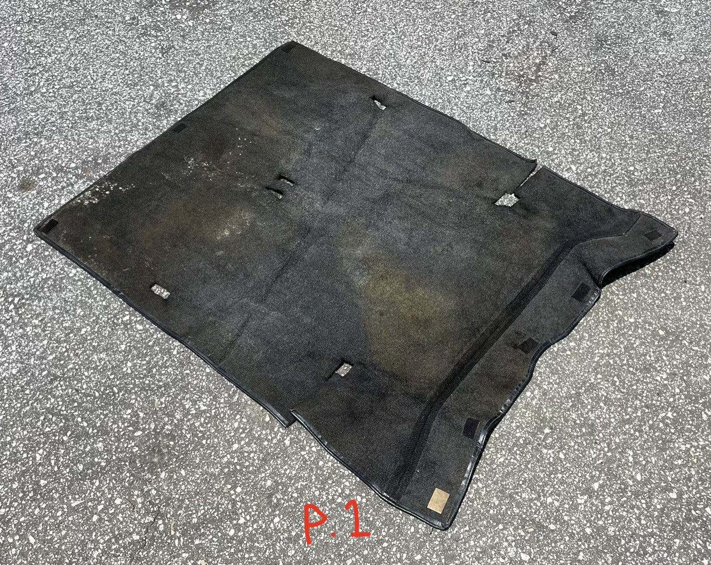 Alfombra trasera de fábrica gris Jeep YJ Wrangler ENVÍO GRATIS pieza gris del piso trasero
