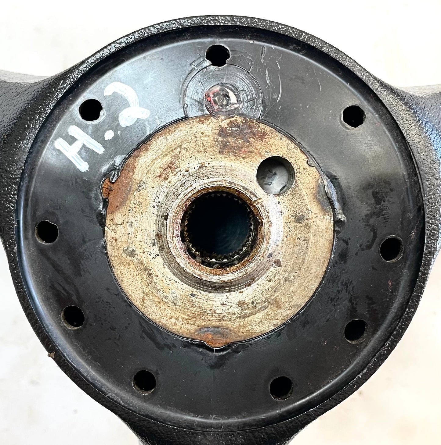 Volante negro Jeep CJ CJ5 CJ7 CJ8 76-86 AMC con botón de bocina de fábrica