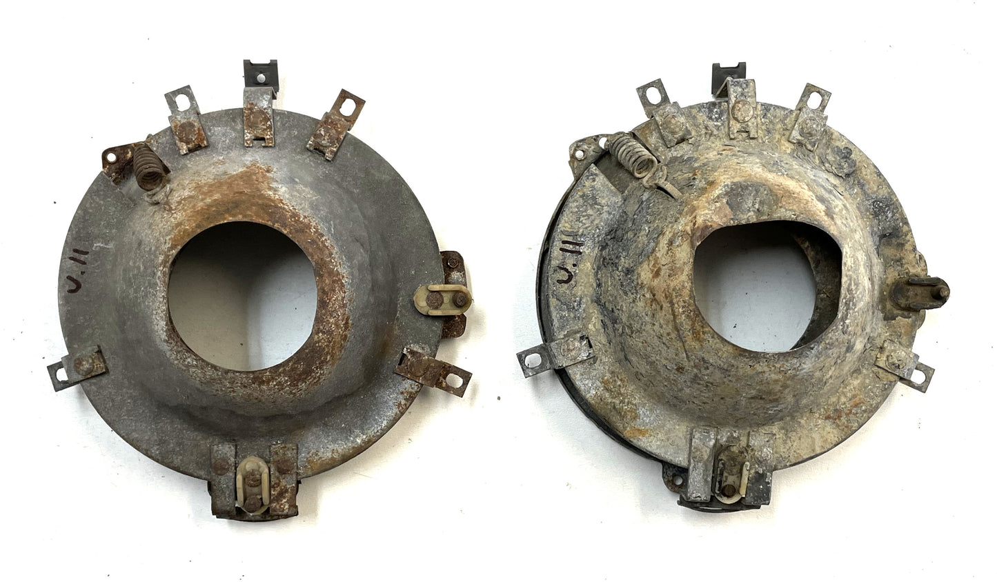 72-86 Jeep CJ headlight buckets CJ5 CJ7 CJ8 headlights basket adjuster grille