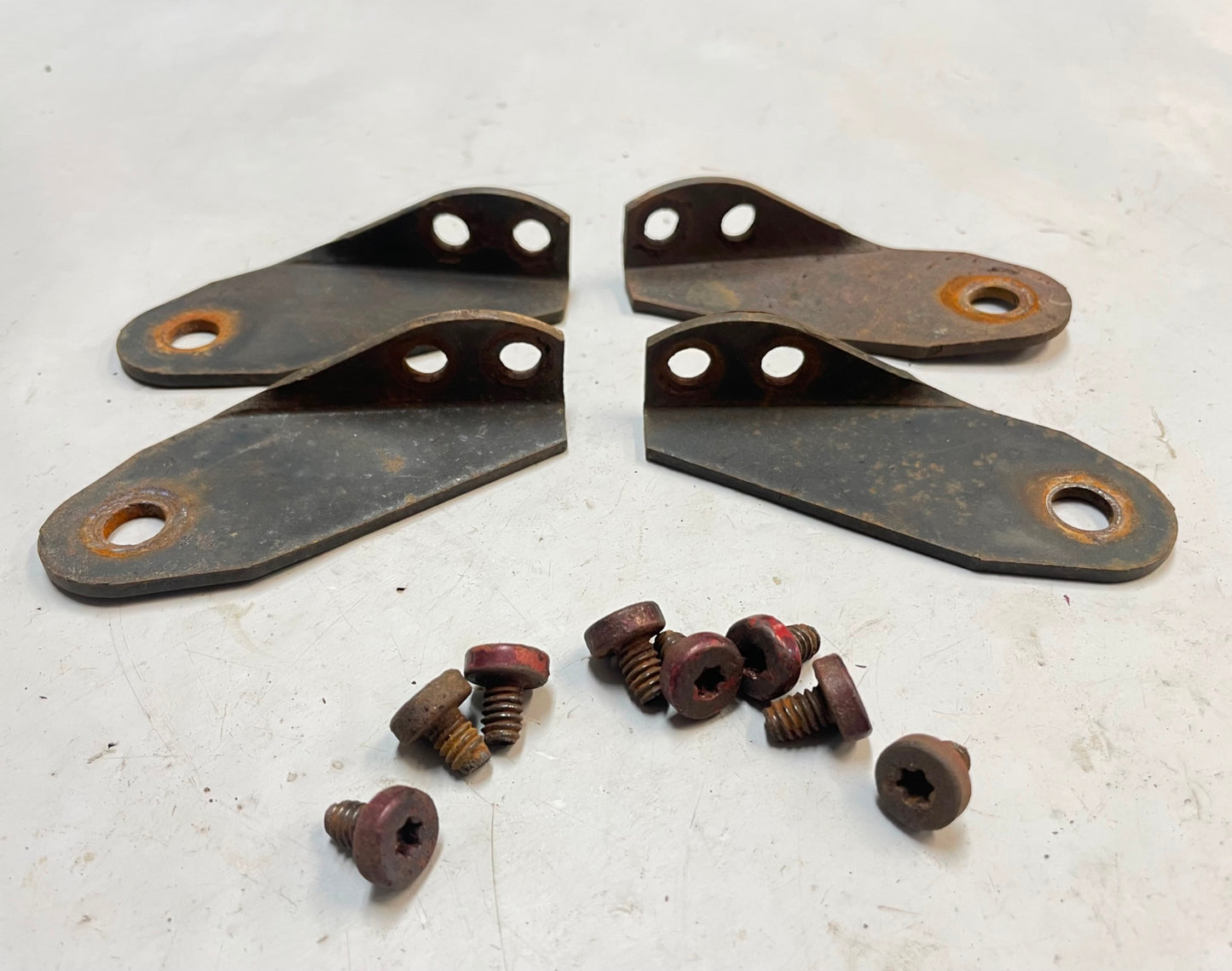 Jeep CJ Side Mirror Mount bracket and torx screws CJ5 CJ7 CJ8 windshield hinge