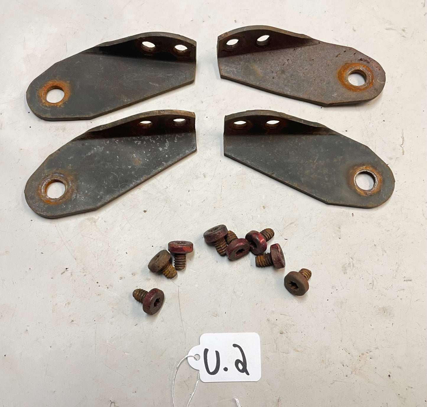 Jeep CJ Side Mirror Mount bracket and torx screws CJ5 CJ7 CJ8 windshield hinge