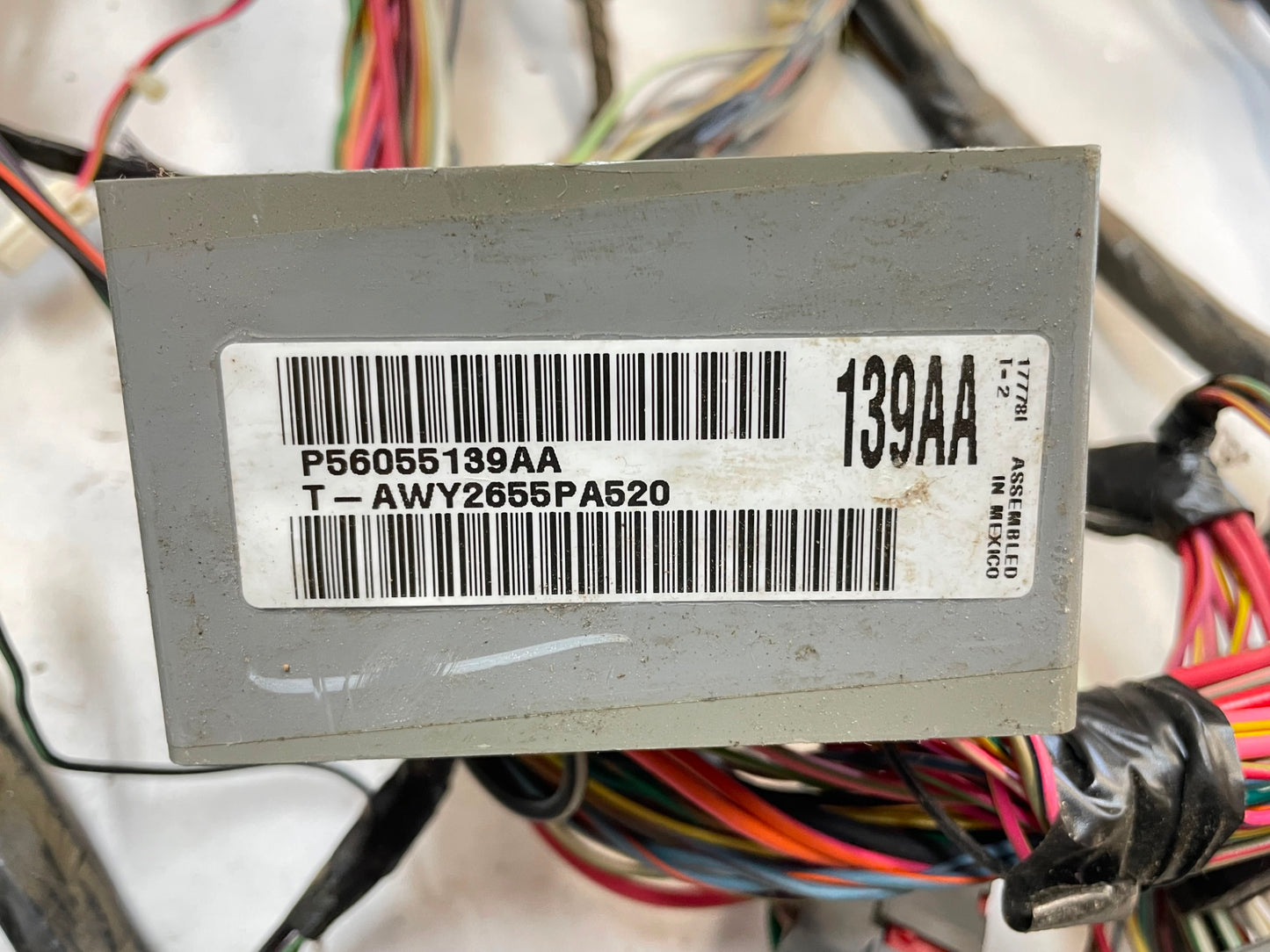 RIGHT HAND DRIVE 06 Jeep TJ Dash Wire Harness Wiring 56055139AA