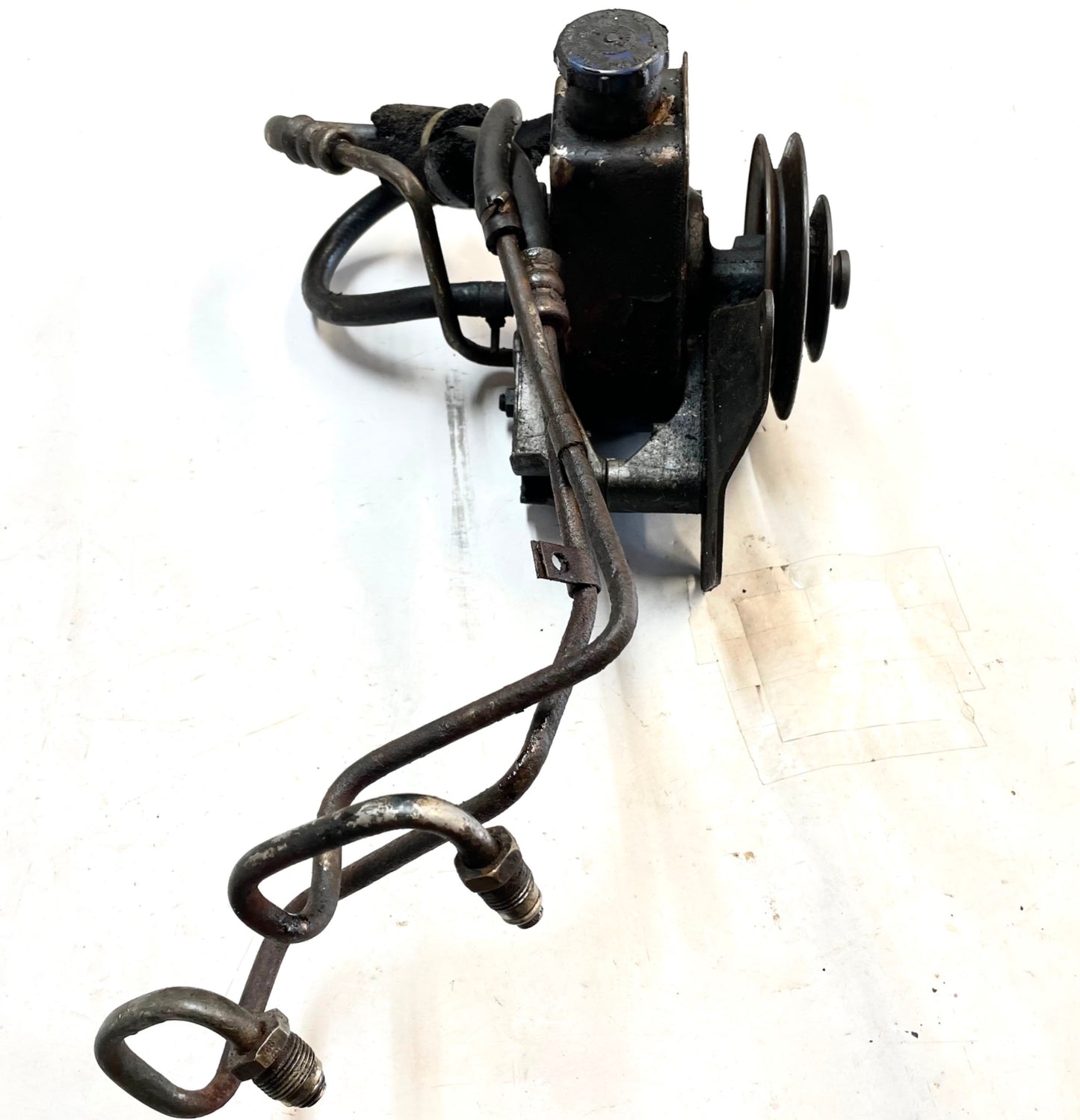 Jeep CJ5 CJ7 YJ six cylinder power steering pump brackets Wrangler 258 4.2 hoses
