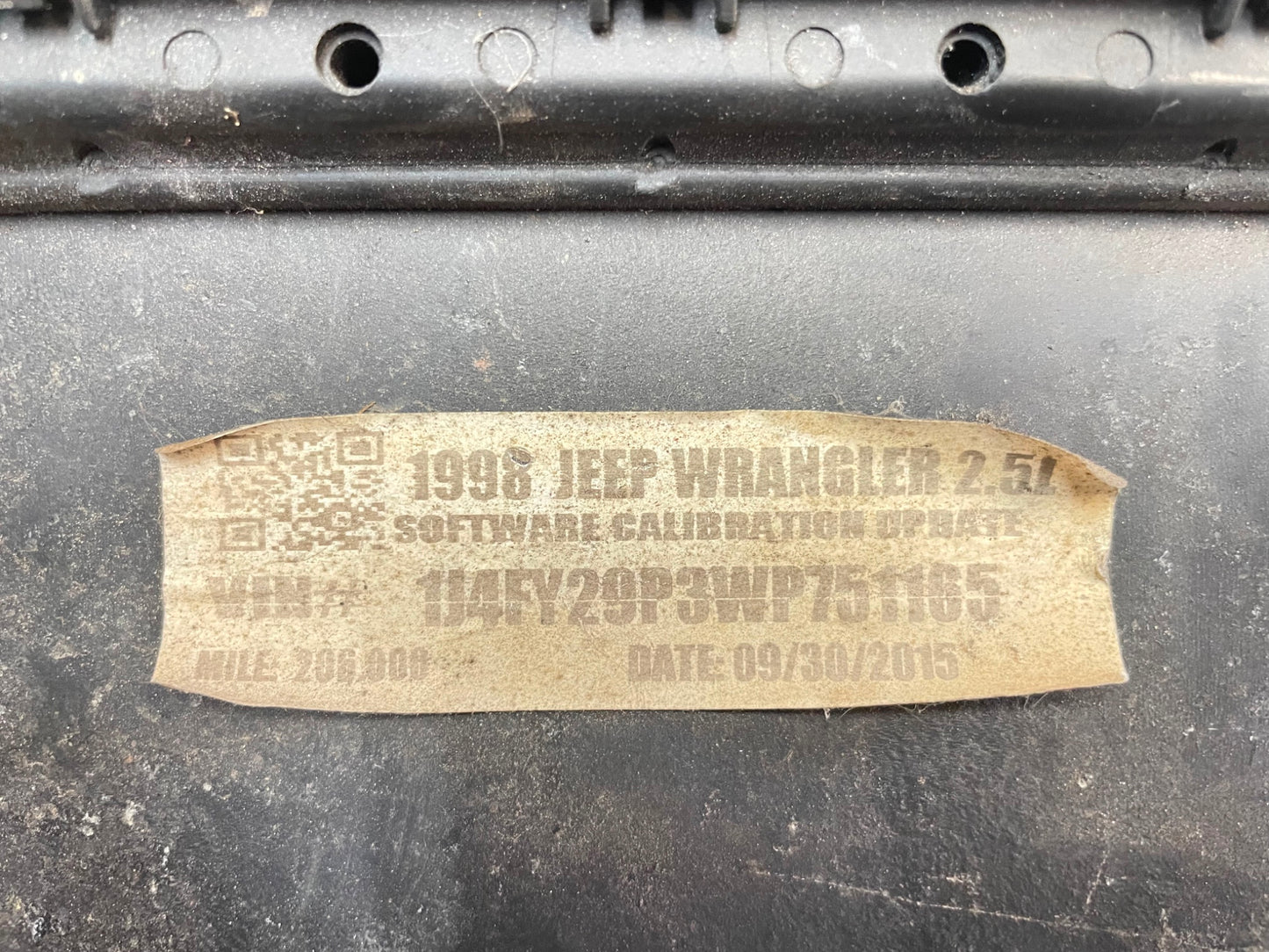 98 Jeep TJ ECM 2.5 computer 4 cylinder manual transmission P56041618AD Wrangler