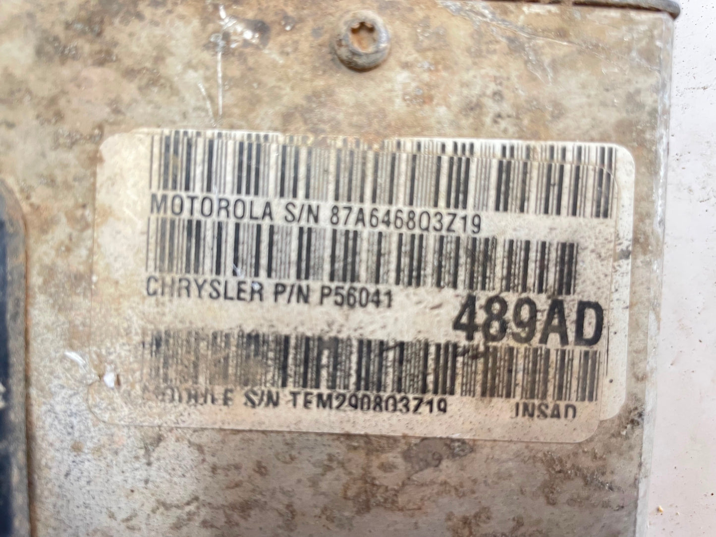 Jeep XJ Cherokee ECM computer 4.0 Engine Manual 56041489AD ECU PCM Manual 1999