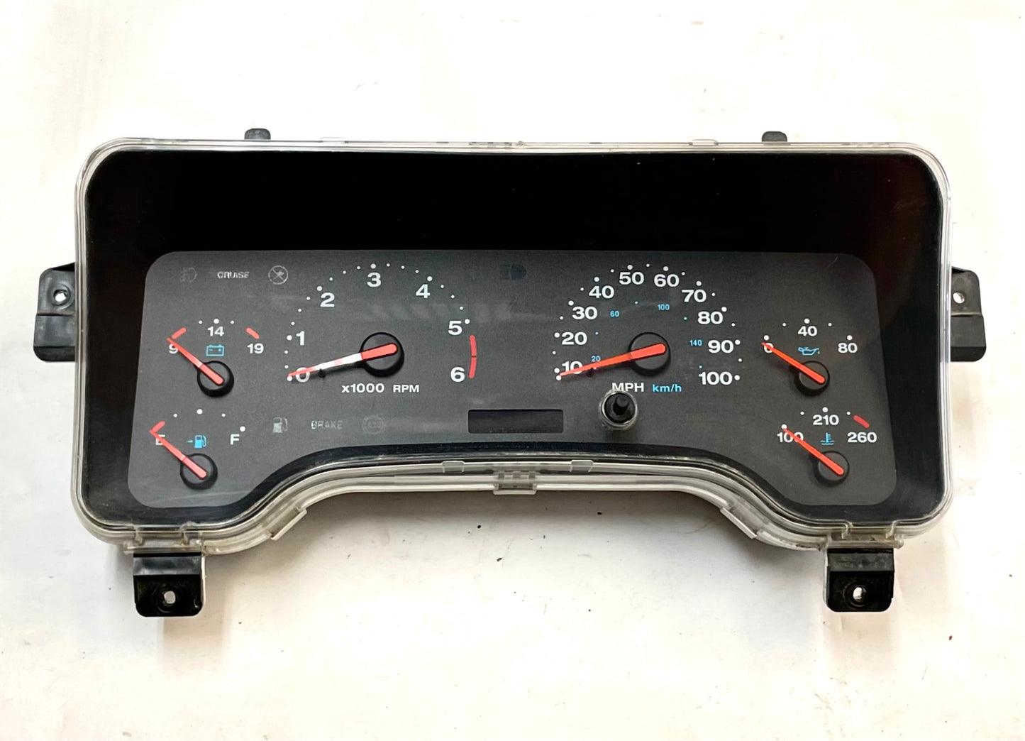 01-02 Jeep TJ Dash cluster gauges 56009170AF Wrangler gauge speedometer 243,000