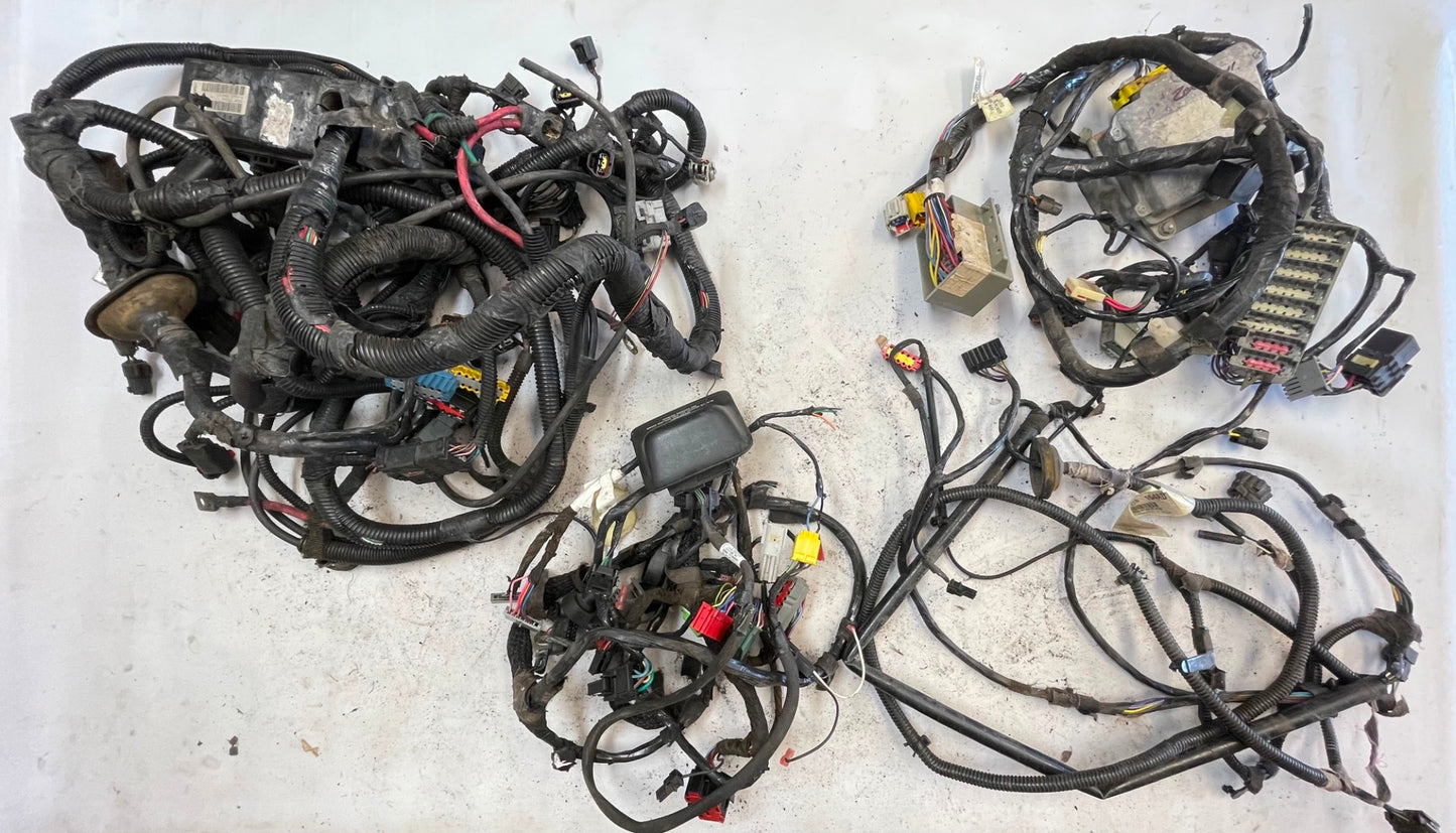 2000 Jeep TJ Wrangler wiring harness dash 4 cylinder engine manual 2.5 FREE SHIP