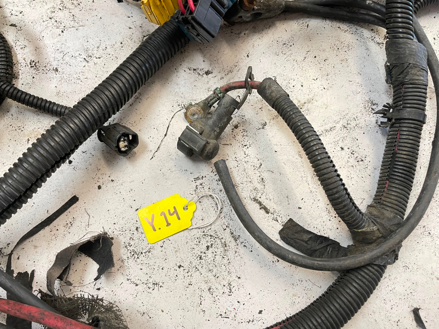 2000 Jeep TJ Wrangler wiring harness dash 4 cylinder engine manual 2.5 FREE SHIP