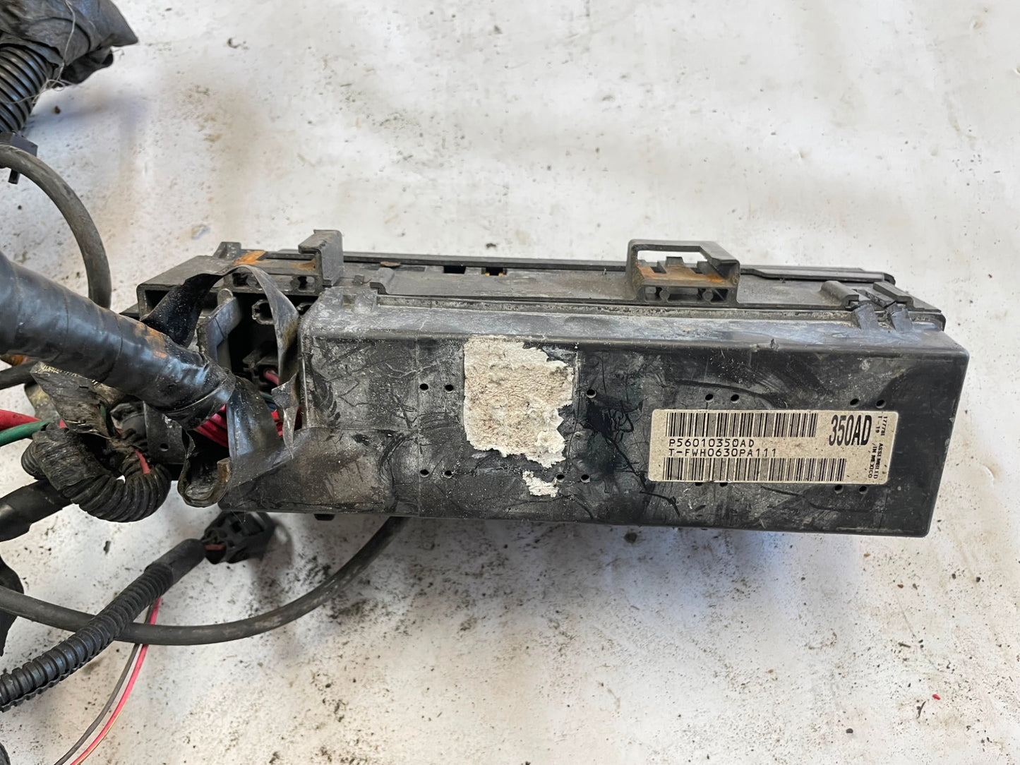 2000 Jeep TJ Wrangler wiring harness dash 4 cylinder engine manual 2.5 FREE SHIP