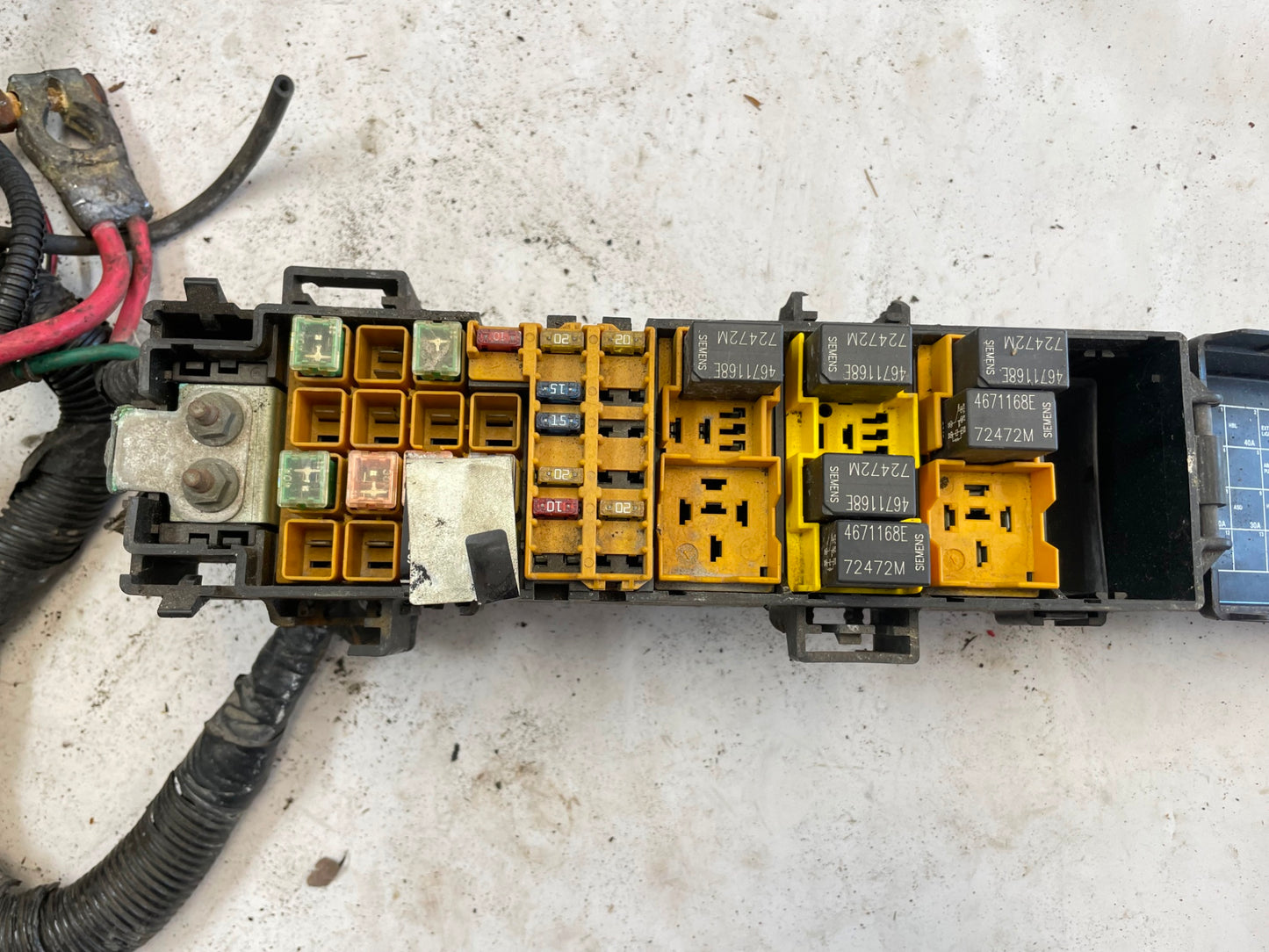 2000 Jeep TJ Wrangler wiring harness dash 4 cylinder engine manual 2.5 FREE SHIP