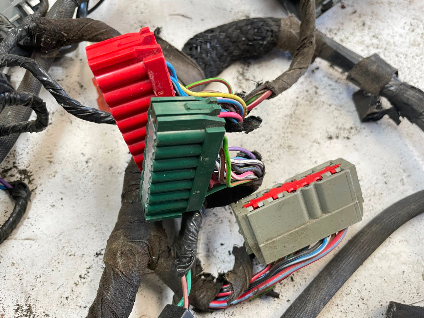 2000 Jeep TJ Wrangler wiring harness dash 4 cylinder engine manual 2.5 FREE SHIP