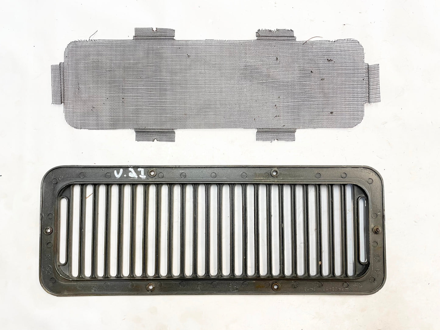 Jeep YJ 8 Hole cowl vent w/ screen 87-95 Wrangler silver FREE SHIP